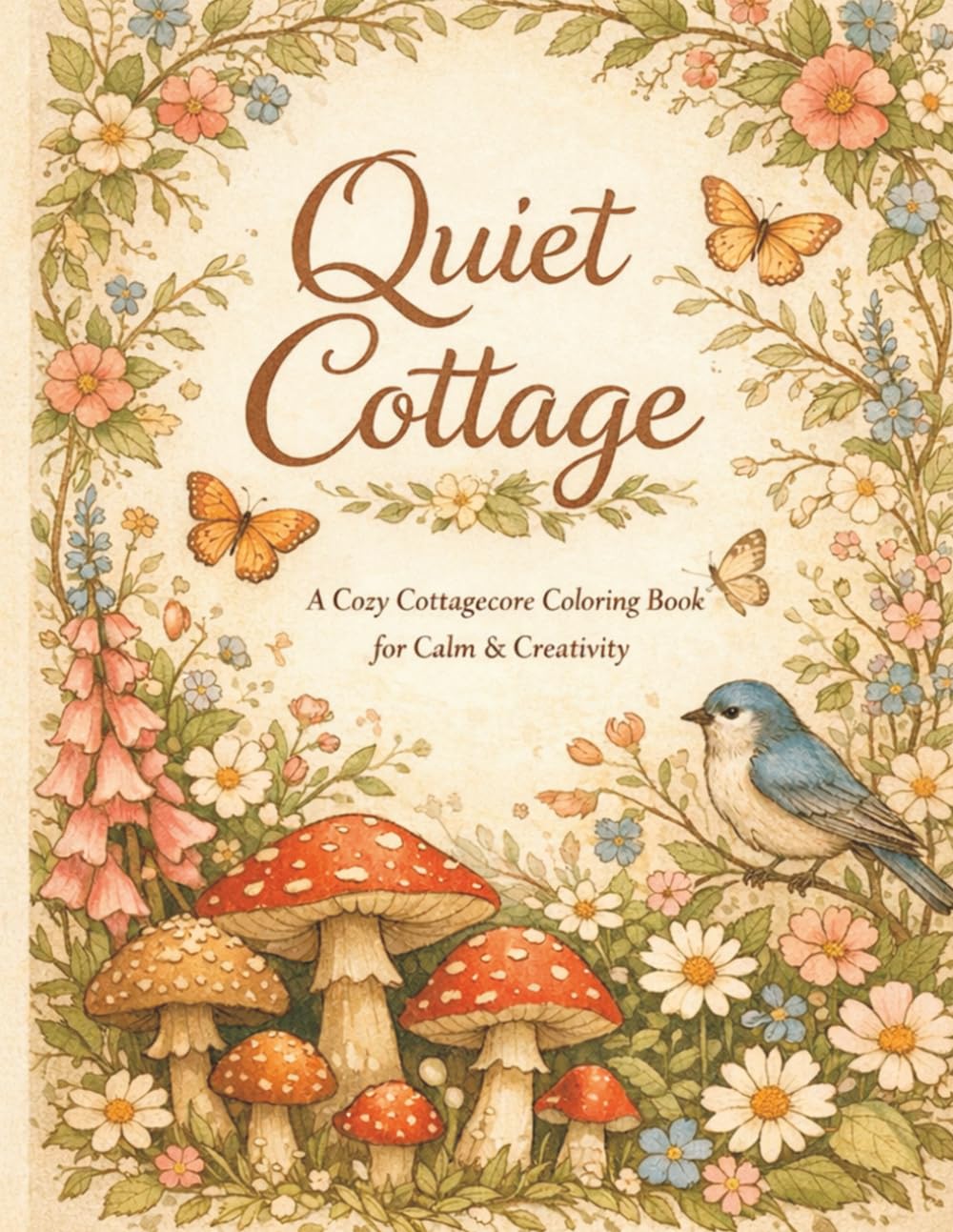 Cottagecore Coloring Book: A Cozy Cottagecore Coloring Book for Relaxation, Calm, and Slow Living