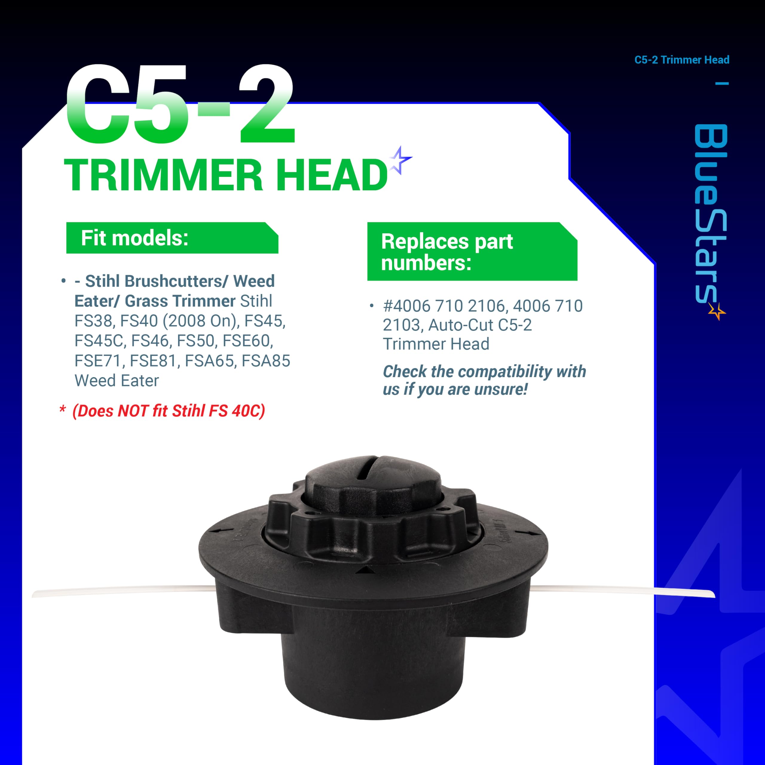 Gartenzube Trimmer Head Carburetor For Stihl FS38 FS40 (2008+) FS45 FS46 FS45C FS50 FSE60 FSA65