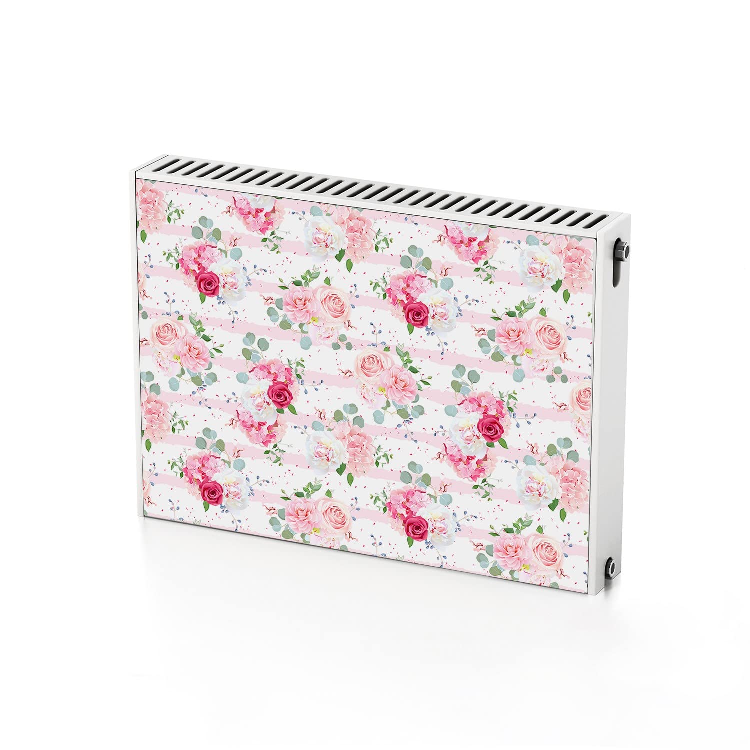 Autocollant de radiateur magnétique roses pour cacher un chauffage