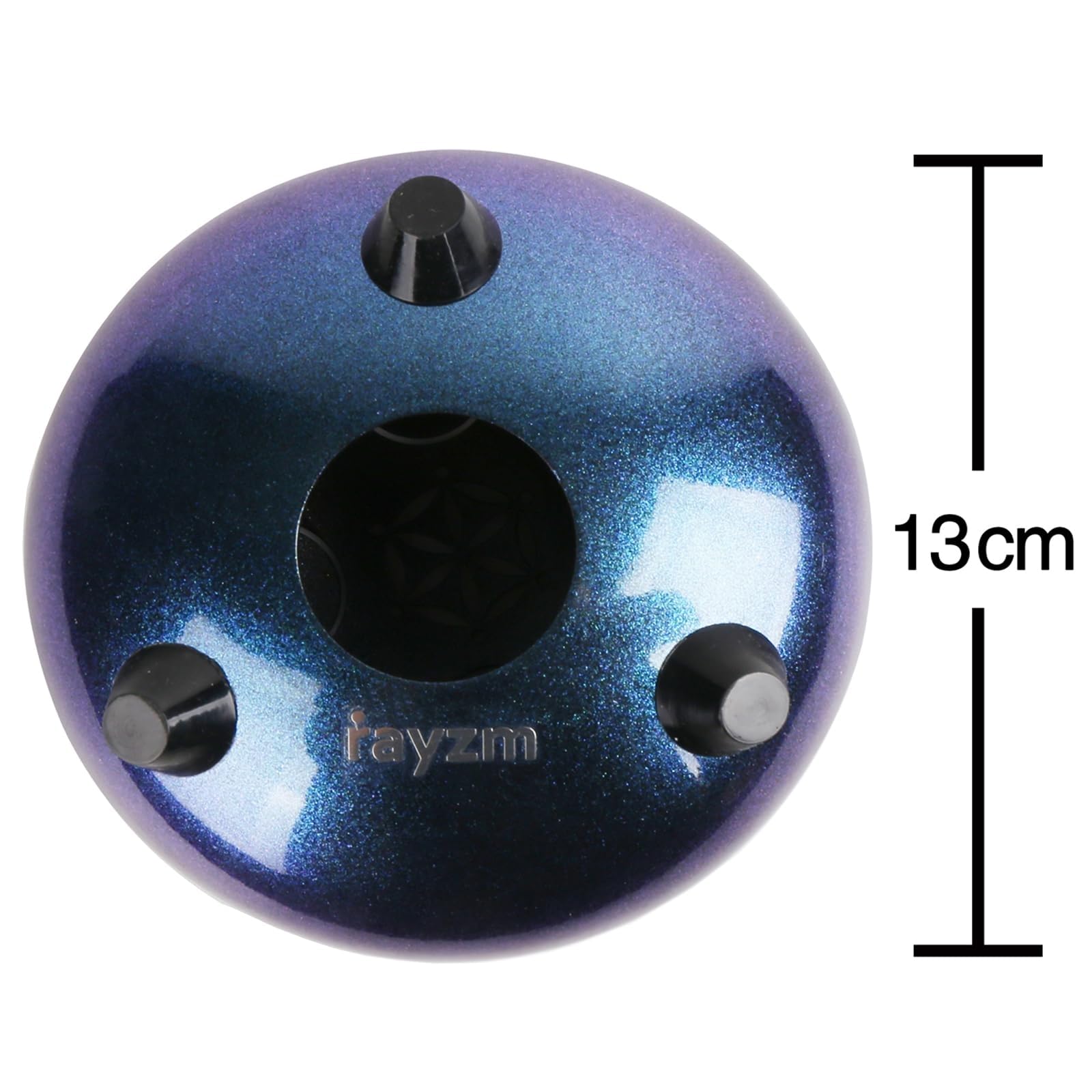 Rayzm Tambor de Lengua de Acero de Titanio con Bolsa, 5 Pulgadas (13cm) 8 Notas Handpan Tank Drum Kit, Instrumento de Percusión Portátil con Tecla C