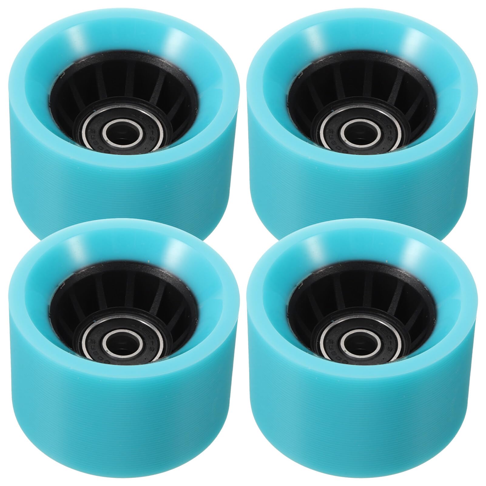 Baluue 4 Pcs Quad Roller Skate Wheels Skate Wheels Replacements for Double Row Skating Quad Skates and Skateboard Accessories