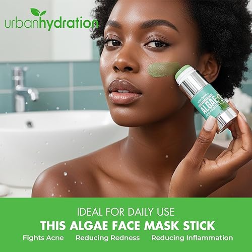 Miniatura 4 de Urban Hydration Mascarilla facial sin aceite de algas desaparecidas del acné marino  Ayuda con el acné, reduce el enrojecimiento y la inflamación