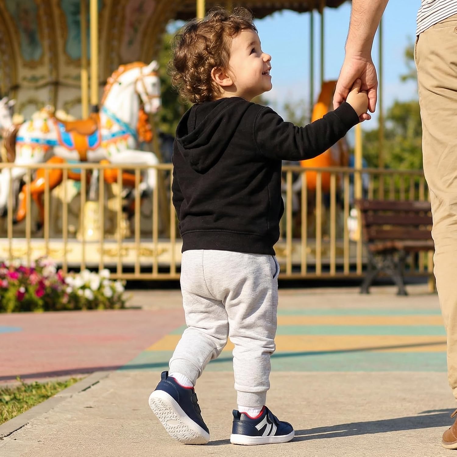 Toddler Wide Toe Box Barefoot Shoes Girls Boys Sneakers Zero Drop Fashion Kid Tennis Running Shoes Lightweight Non-Slip Comfortable First Walking Shoe Outdoor Activities School - Image 2