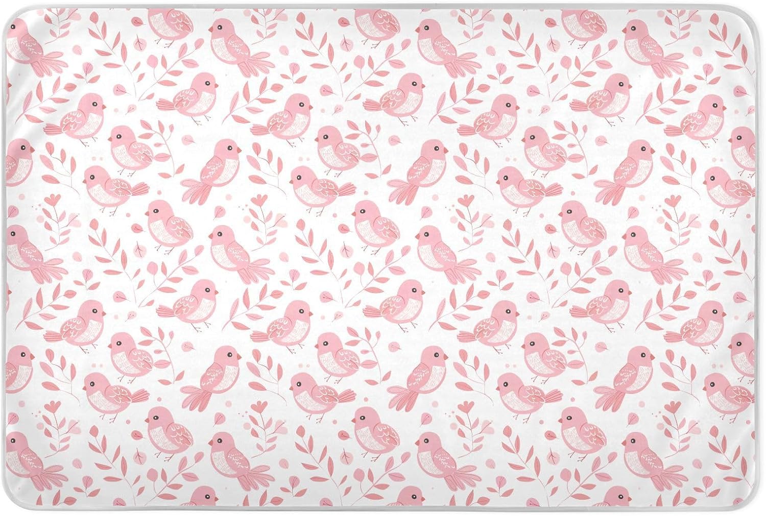 Light Pink Playful Falcon Extra Large Resuable Baby Bed Pad Waterproof Washable Pee Pads for Bed Skin-Friendly Incontinence Pads for Infant Baby , 52" L x 34" W