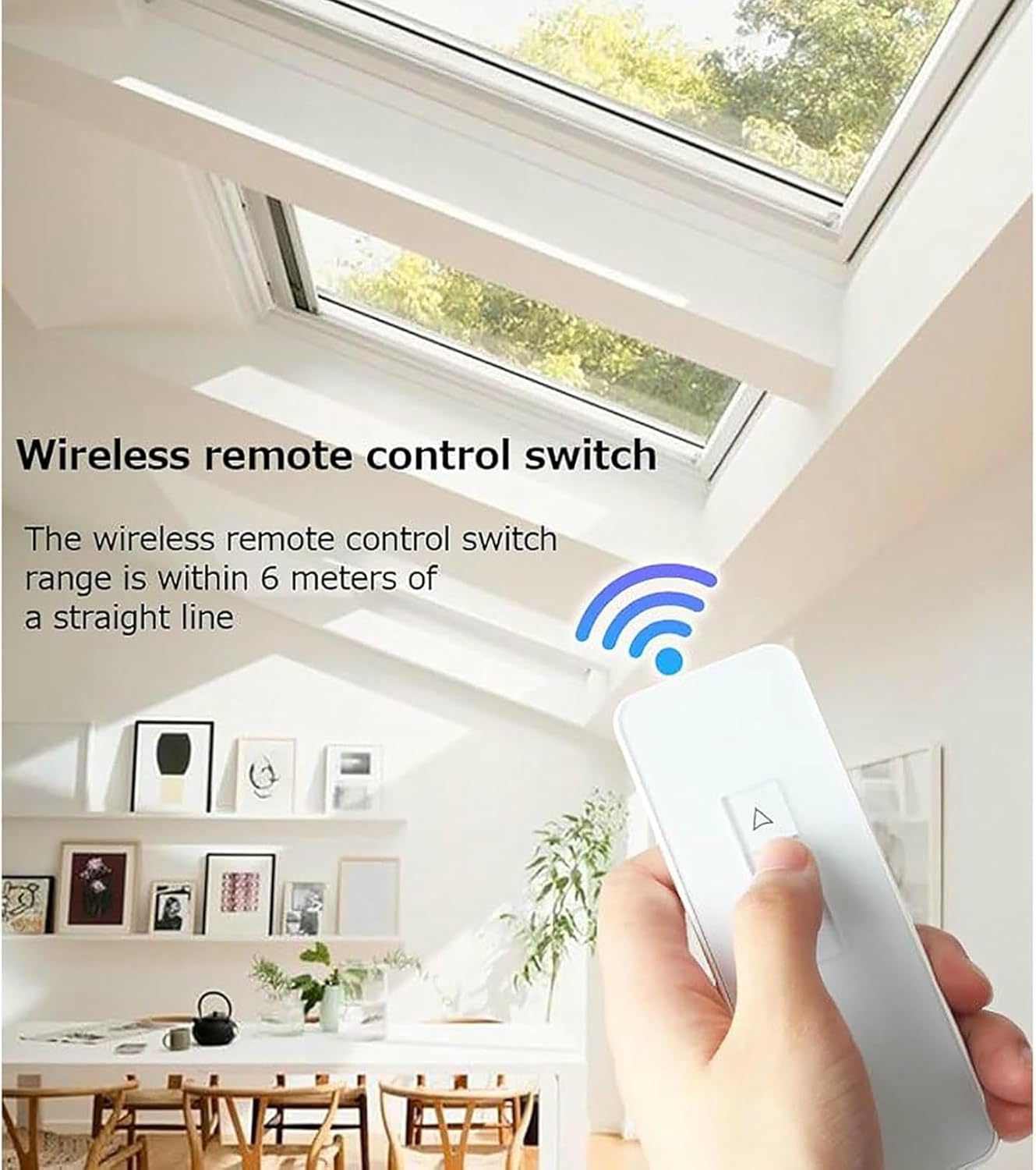 Automatic Window Opener Stroke, 300-800mm Electric Chain Window Opener Actuator, with Wall Switch + Remote Control, Motorized Window Vent Opener-