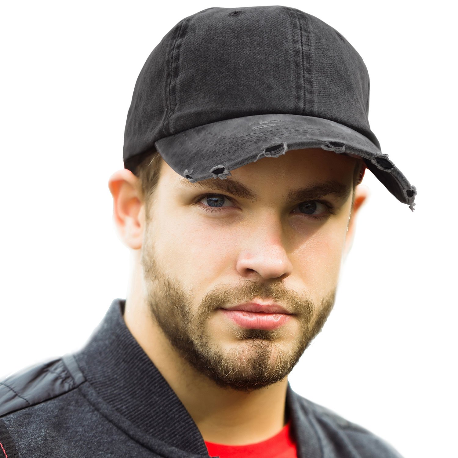 Sisuns Vintage Baseball Cap | Unisex Washed Dyed Cotton Adjustable Solid Hat + Plain Baseball Cap