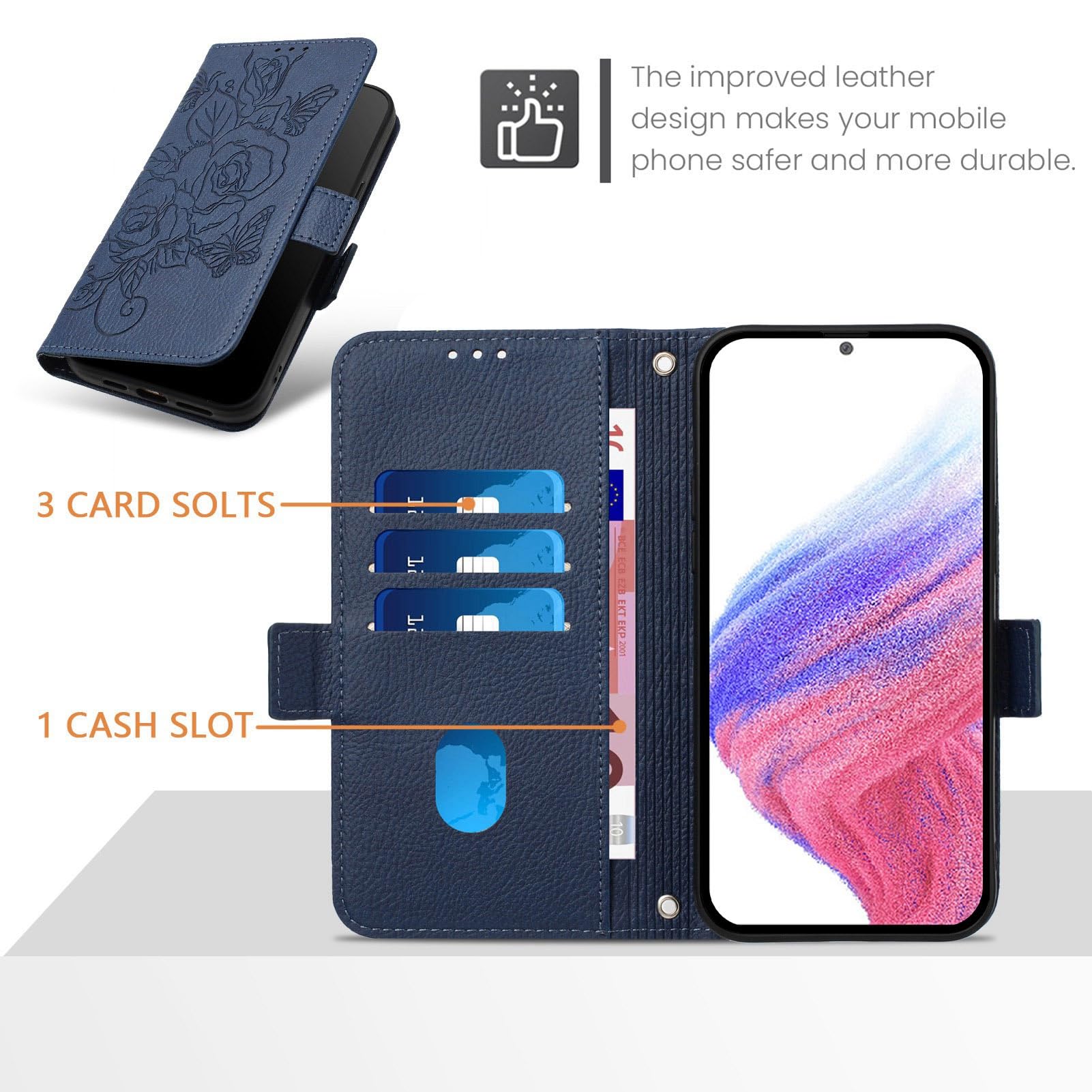 INF Custodia A Portafoglio In Pelle PU Nera Compatibile Con Xiaomi 13 Con Supporto Chiusura Magnetica E Cinturino Da Polso 7314280981441