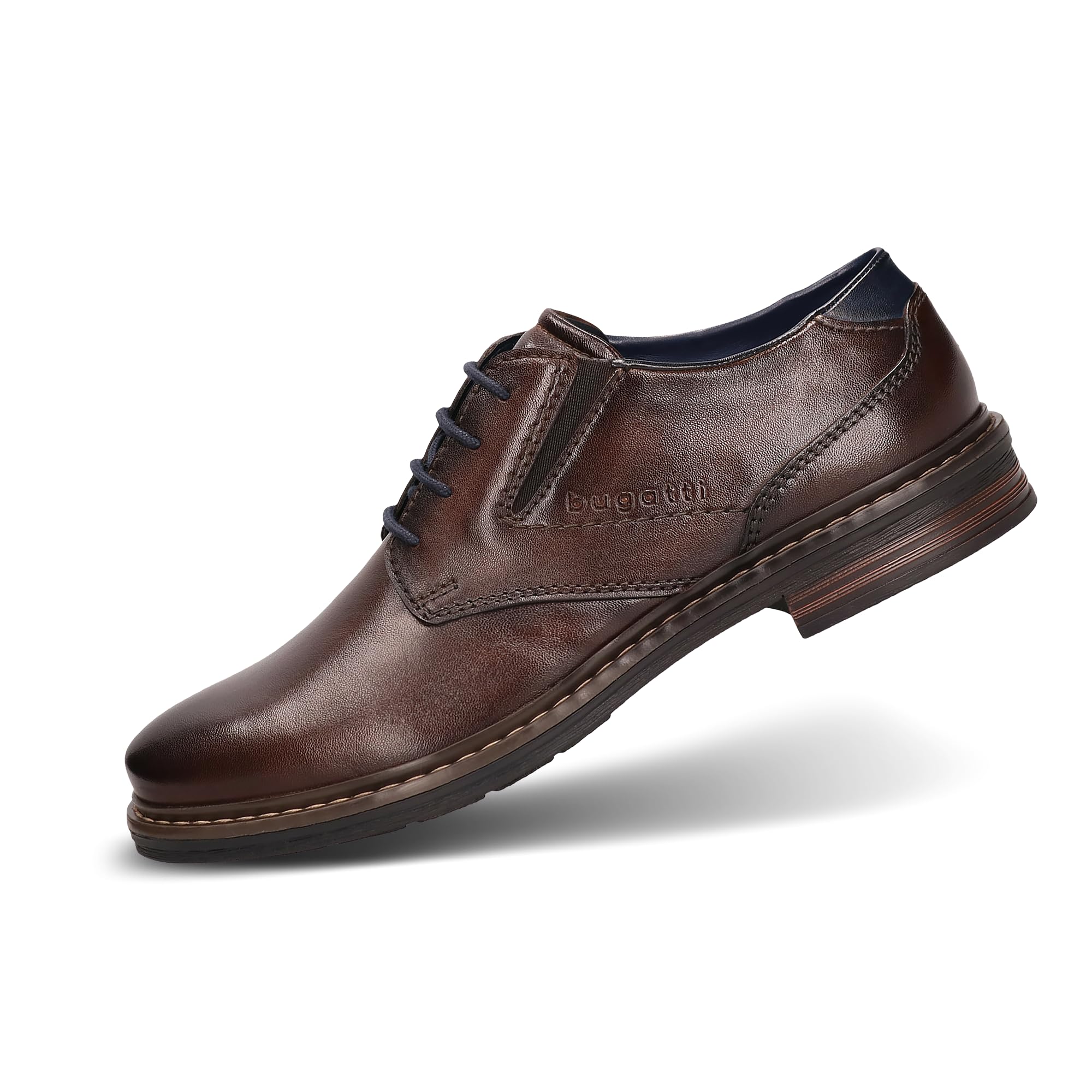 bugatti Men's 311-AOC01 Trainers, Dark Brown, 40 EU Wide, Dark Brown, 8 UK