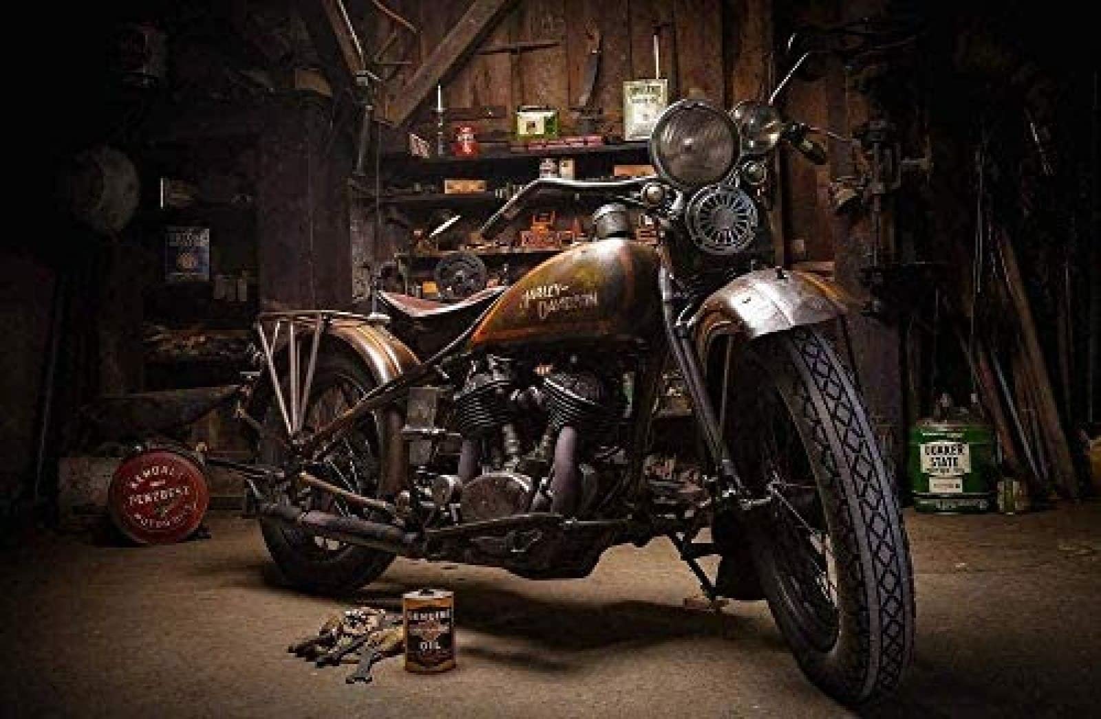 Zozoin Dszf051 Painting By Numbers Set For Adults Children Beginners Paint By Numbers On Canvas For Home Decoration Motorbike - 40X50cm