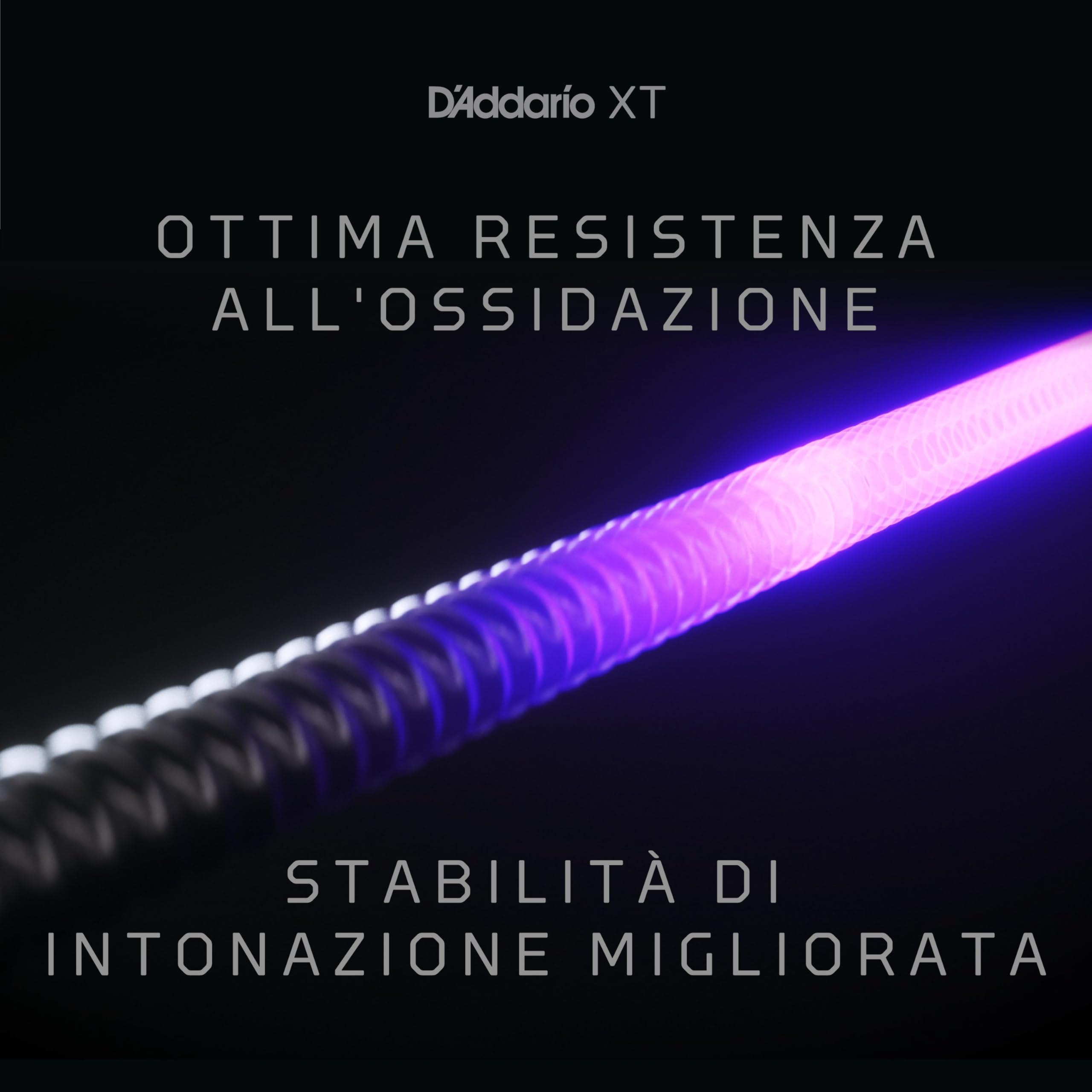 D'Addario XTB45105, XT Corde in Acciaio Placcate al Nickel per Basso, Scalatura Leggera Top/Media Bottom, 45-105