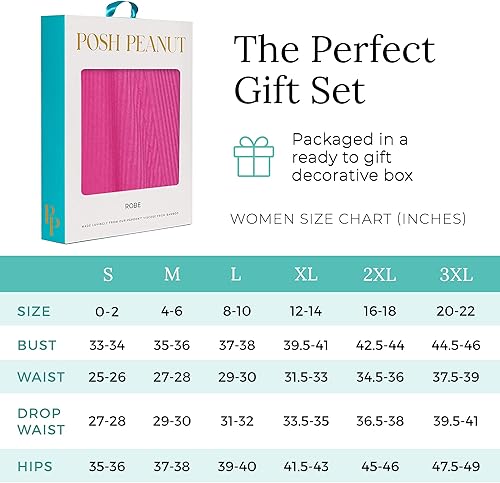 Miniatura 5 de Posh Peanut Robe for Maternity, Nursing, Hospital Labor & Delivery Gown, Soft Bamboo, Women's Robes for New Pregnancy Mom