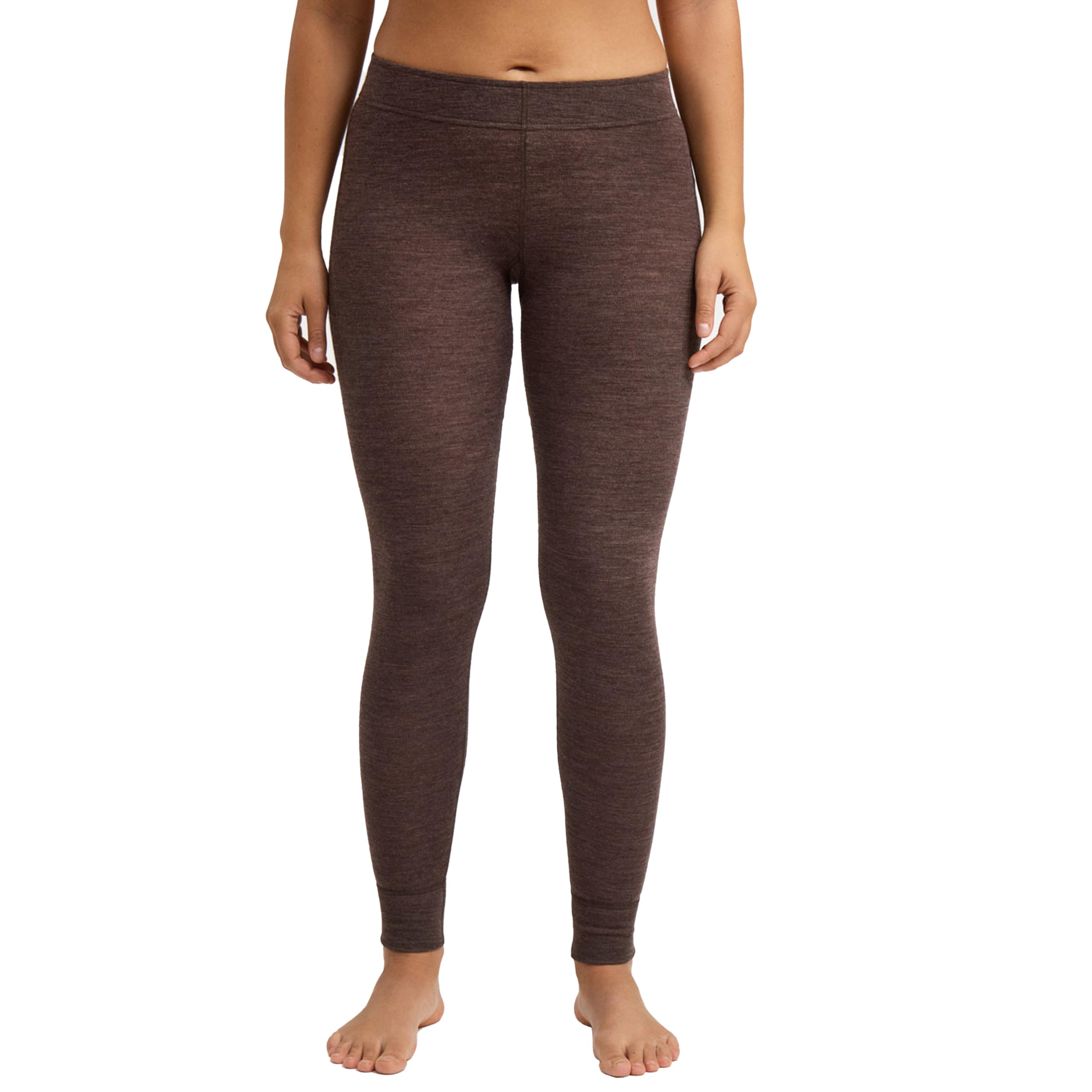 DILLING leggings in 100% organic merino wool for women - Chestnut brown 12