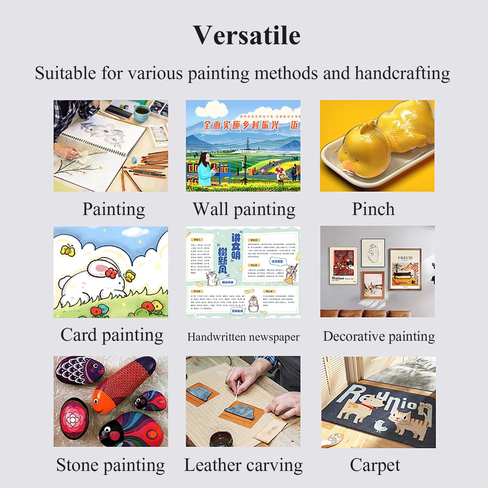 KEhtu Projecteur De Peinture, Traceur De Copie, Liaison WiFi + Liaison par Câble De Données, Prend en Charge Les Téléphones Mobiles, Disques U, Tablettes, Adapté pour A3, A4, 8K, Gâteau