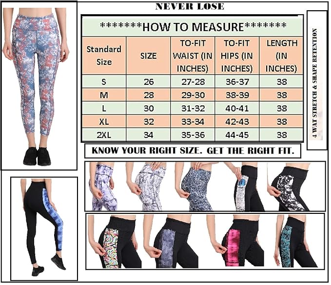 WMX Premium Gym wear/Active Wear Tights Strechable Leggings Yoga Pants Zumba/Dance Womens Workout Tights Gym Tight