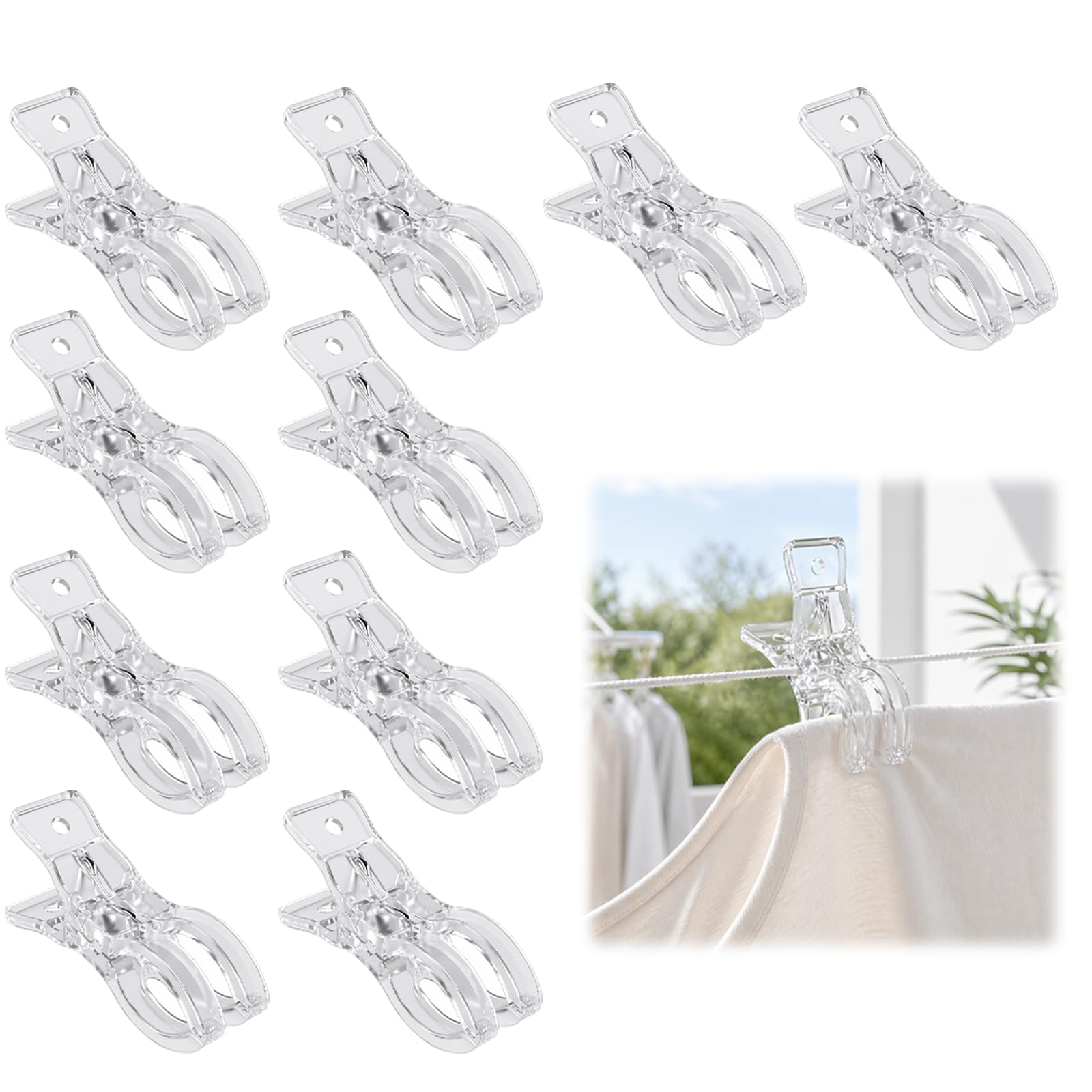 10 PCS Balloon Arch Clips, Balloon Clips for Arch, Backdrop Clips, Balloon Arch and Backdrop Arch Decoration, ABS Material, 9 cm by 2.5 cm Size