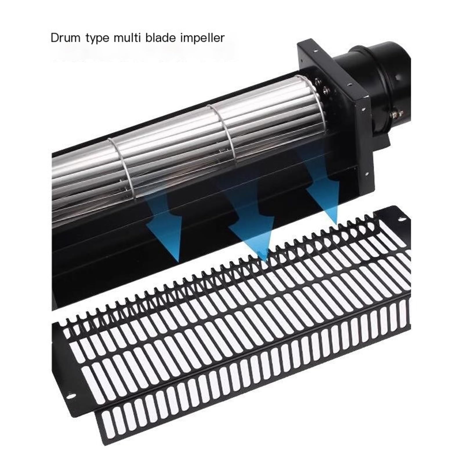 Ventilador de refrigeración de flujo cruzado de 24V, serie FLD60 | Ventilador de flujo cruzado de CC de 510-880 mm de longitud for HVAC ventilador tangencial(FLD60800A24)