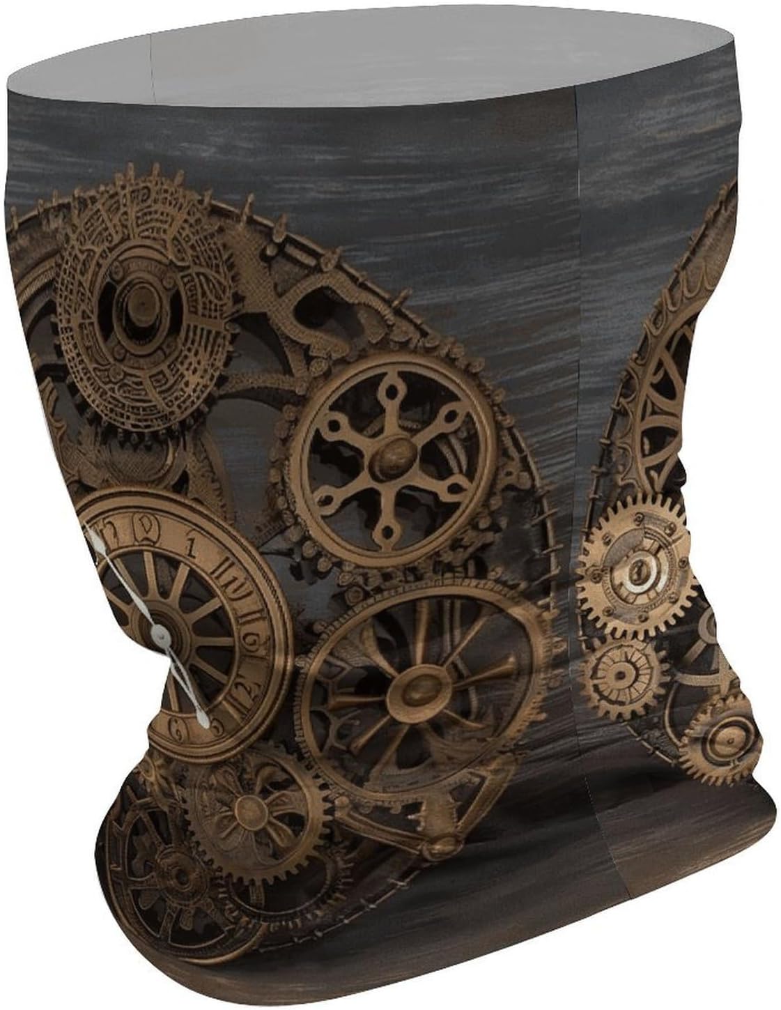 Steampunk Gears Clock Neck Gaiter for Men Women Cooling Breathable Face Mask Scarf Windproof Hiking Bandana Soft Face Cover High-elastic Magic Scarf Headband for Cycling Running