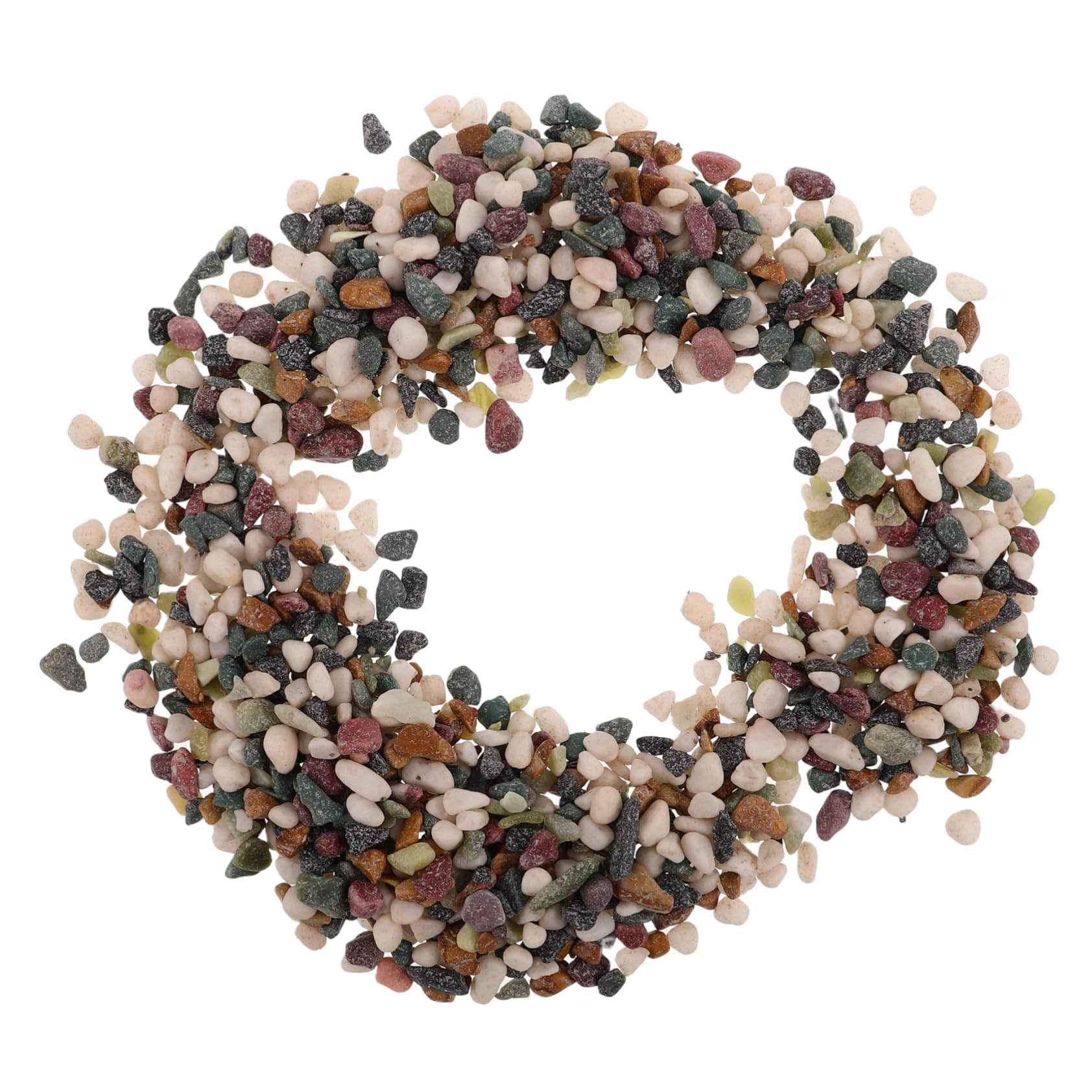 BESTonZON Fish Tank Bottom Stone Decorative Gravel for Small Aquariums Realistic Stream Stones