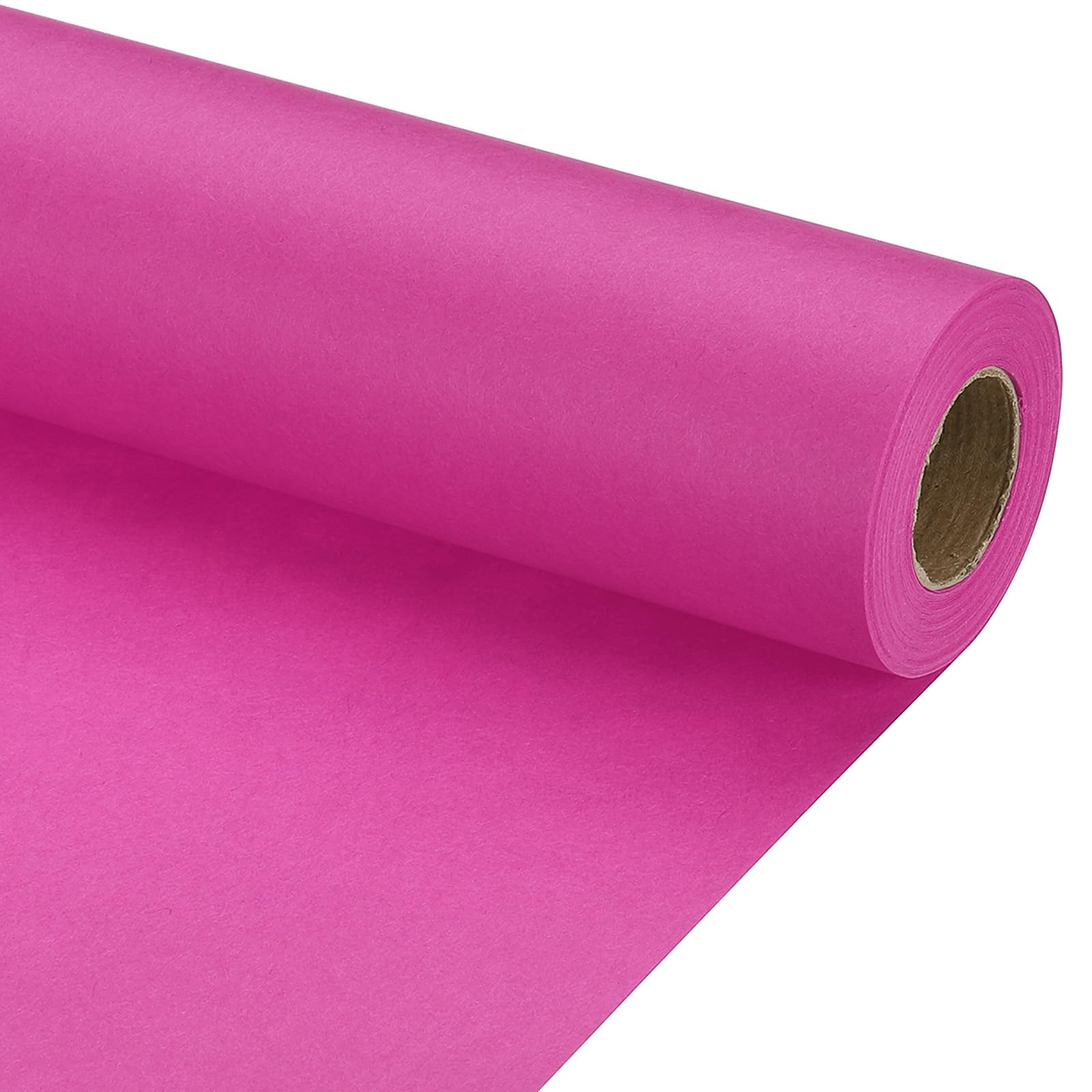 PATIKIL Wrapping Paper, 17" x 450"(37') 70 GSM Craft Paper Roll Kraft Packing Paper for Poster Bulletin Board Gift Wrapping, Rose Pink