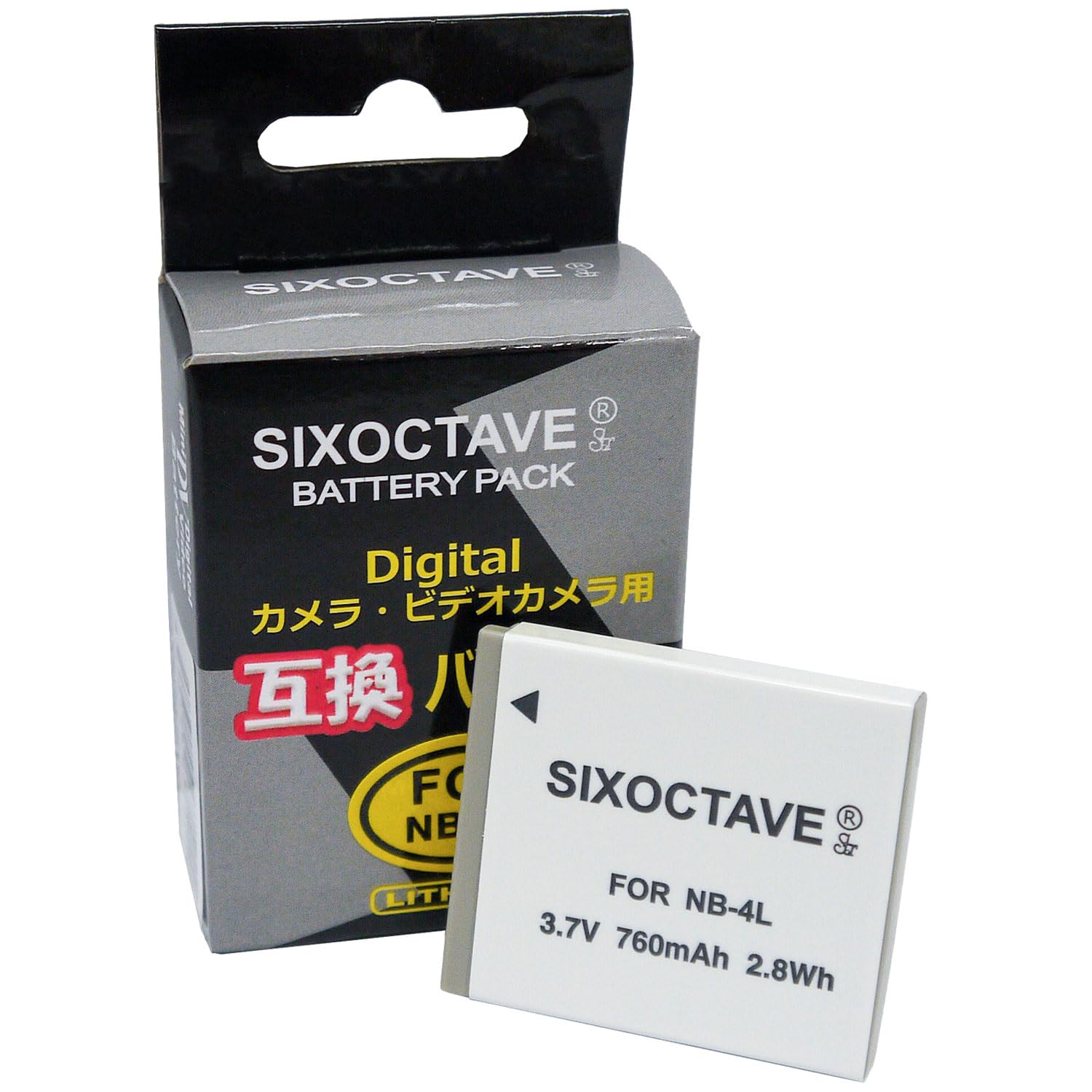 Amazon | SIXOCTAVE NB-4L キヤノン 互換バッテリー IXY 610F/600F