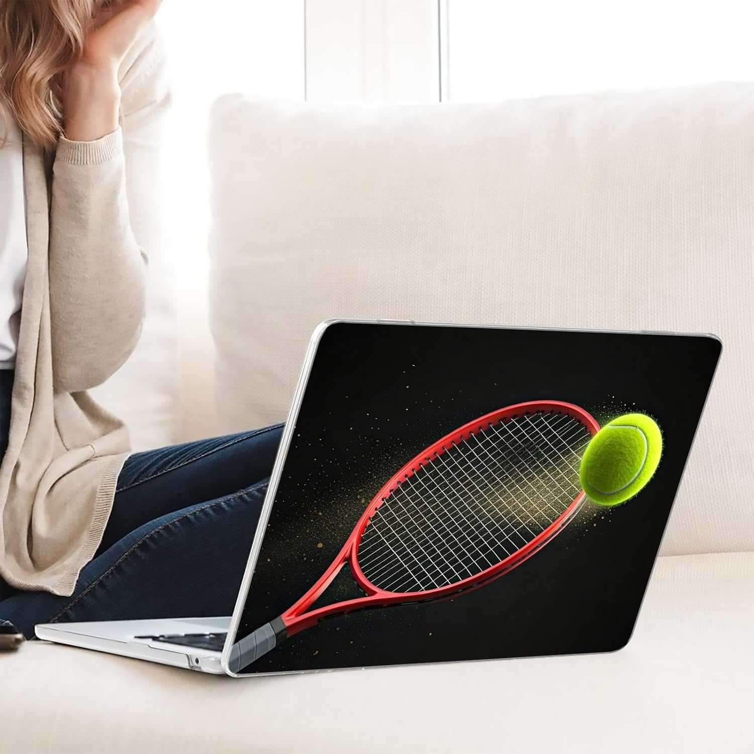 Compatible with MacBook Neo 13-inch, Hard Shell Case with Keyboard Cover and Screen Protector (A3404 A18 Pro chip, 2026 Release) - Tennis MC23292