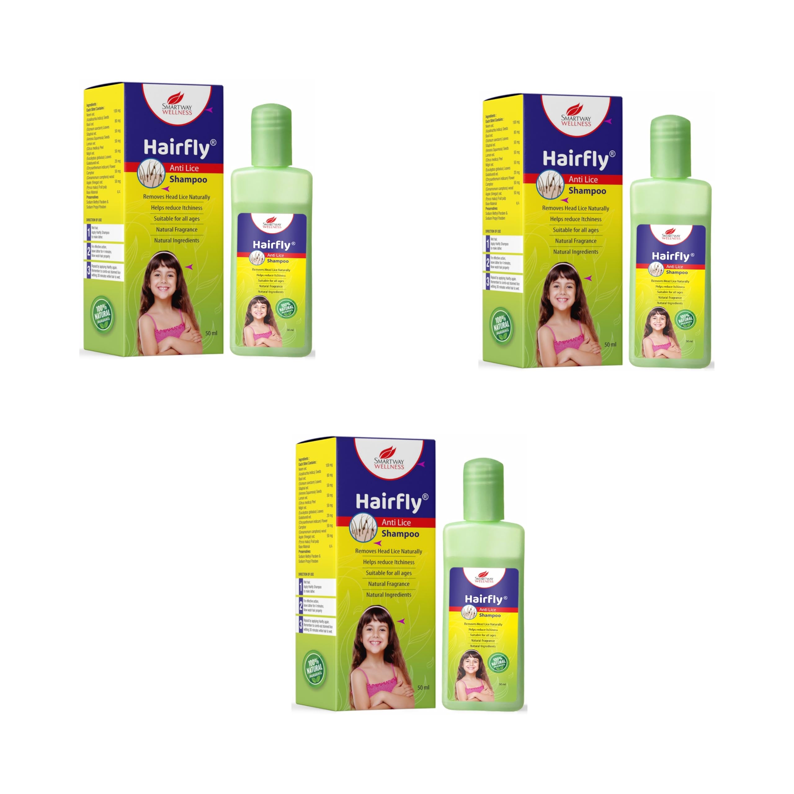 HAIRFLY Anti Lice Shampoo - Fast & Effective Lice Treatment for Kids & Adults - Kills Lice & Nits - Gentle on Hair & Scalp - 100ml - (Pack of 2)-image-21