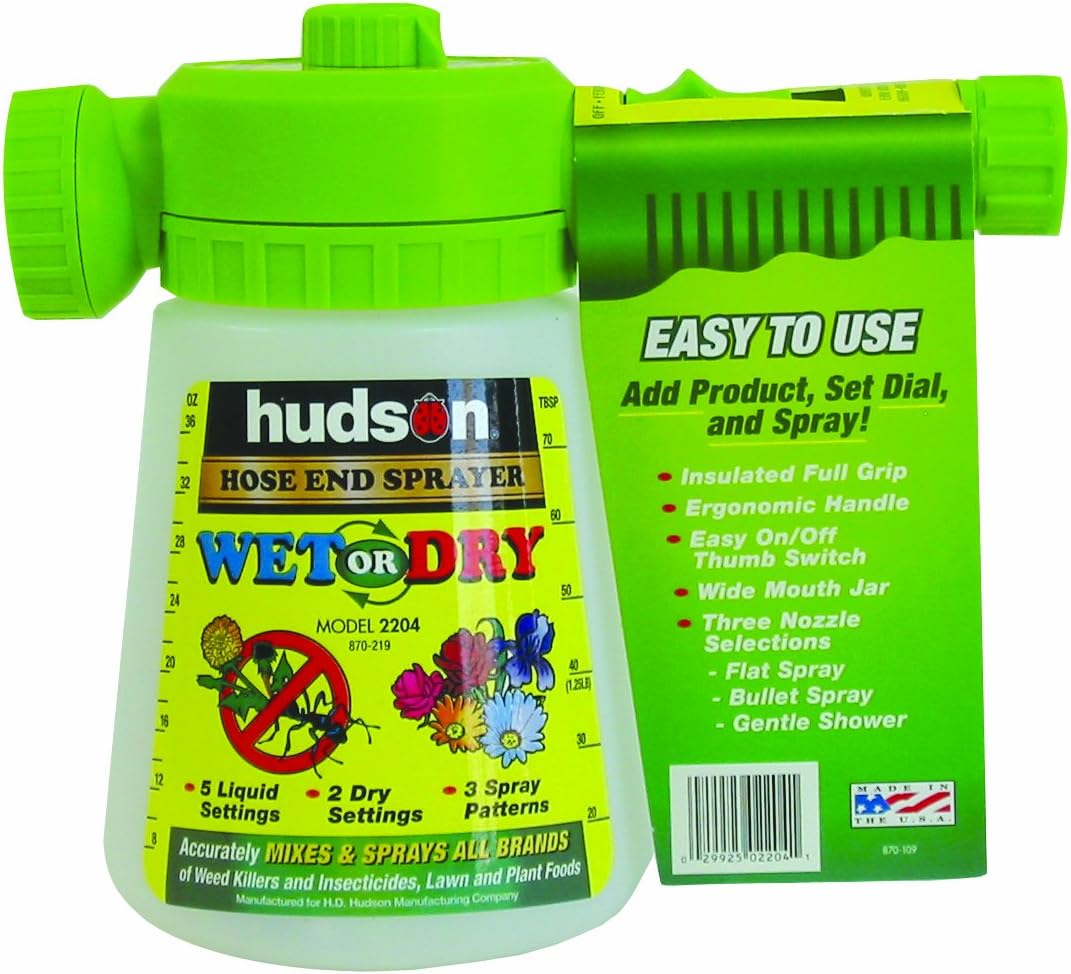 Hudson 2204 Hose End 36 oz Wet & Dry Sprayer Lawn And