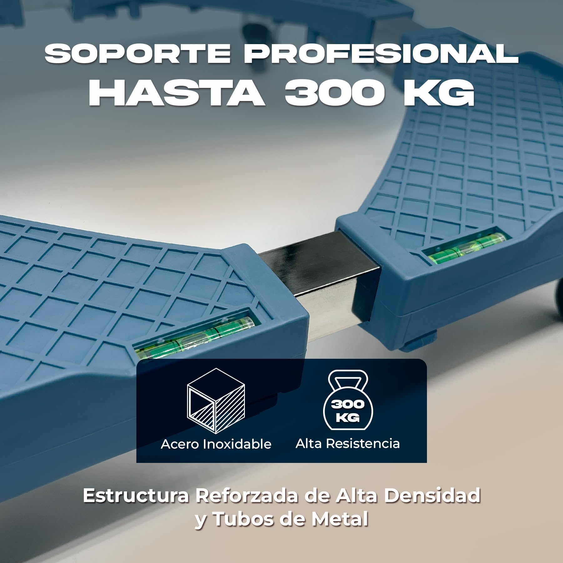 Base Regulable Carro para Lavadora con Ruedas Cia&Co – Soporte Ajustable 42,5–65 cm – Plataforma Móvil profesional hasta 300 kg – Para Frigorífico, Secadora y Electrodomésticos (BASE + 4 RUEDAS)
