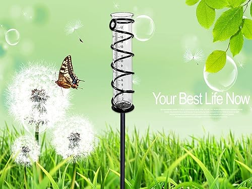 Vista 20 de BIUWING Tubo de repuesto para medidor de lluvia de 7 pulgadas para patio, jardín y hogar al aire libre, con cepillo limpio Tubo de repuesto