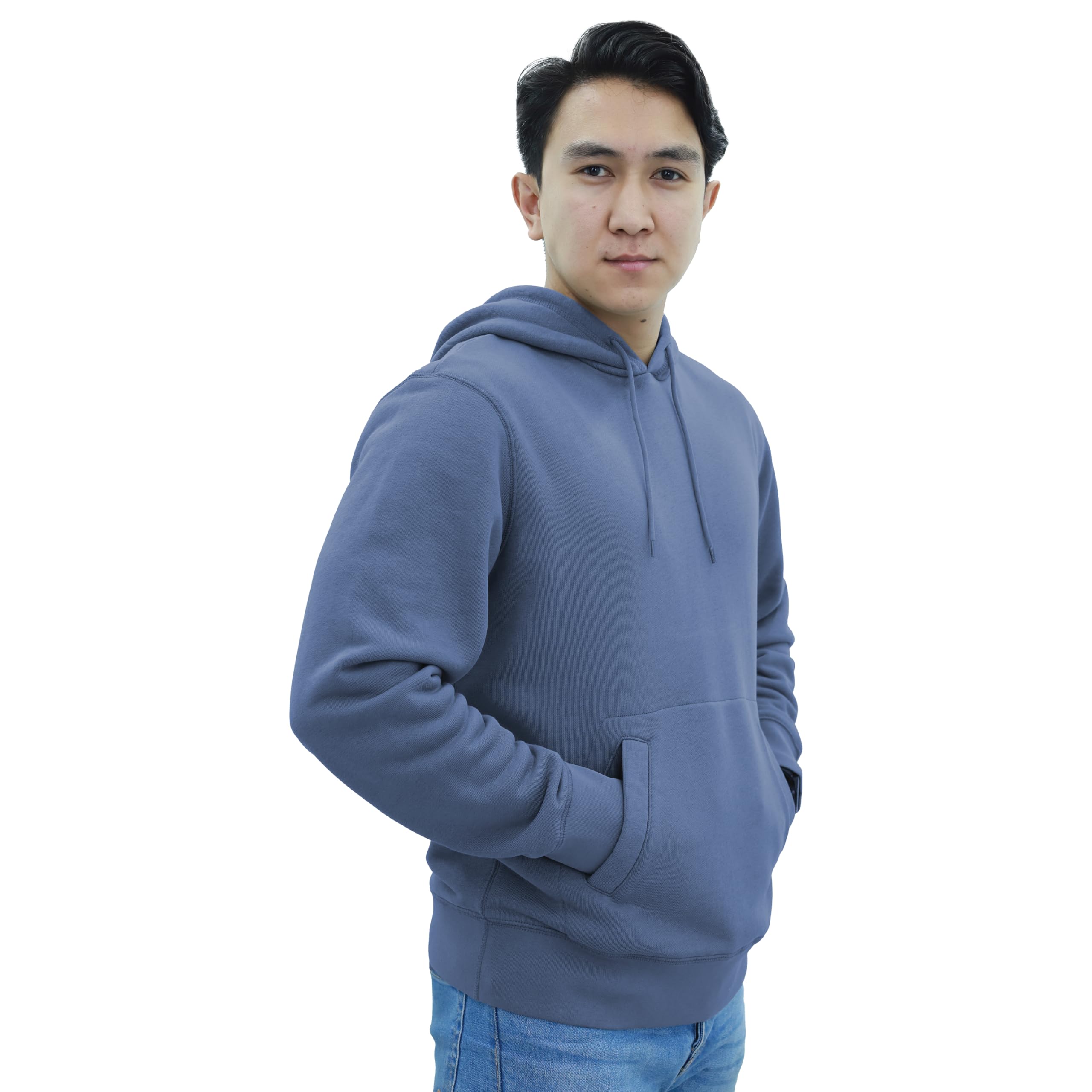 SoftSpun Hoodies for Men UK Premium Grade| 100% Original Plain Mens Hoodies Pullover Year-Round Cotton Fleece Hooded Sweatshirt