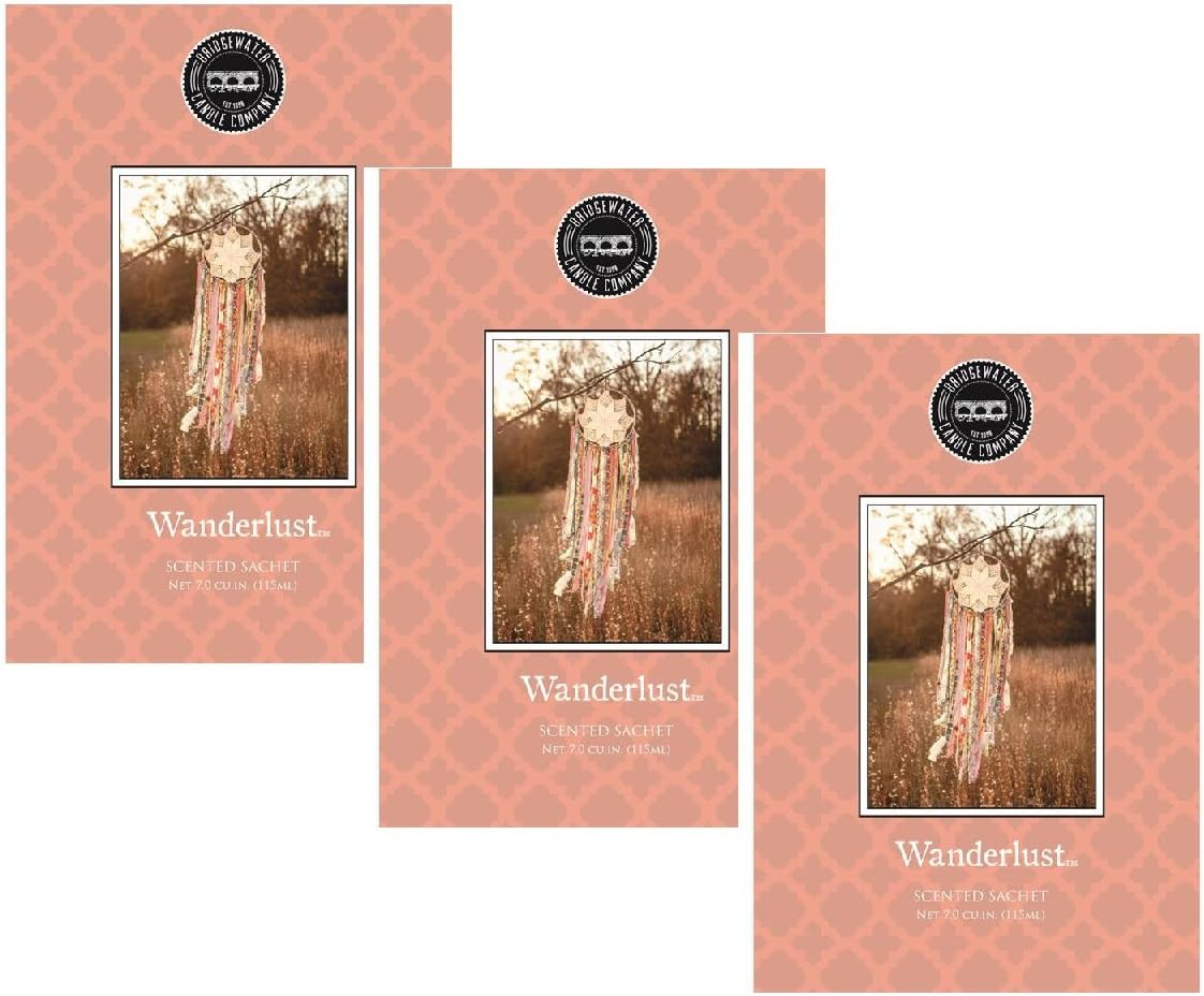 Pack of 3 Large Scented Sachets Wanderlust