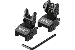 Feyachi S37 Fiber Optic Flip-Up Iron Sights for Enhanced Target Acquisition