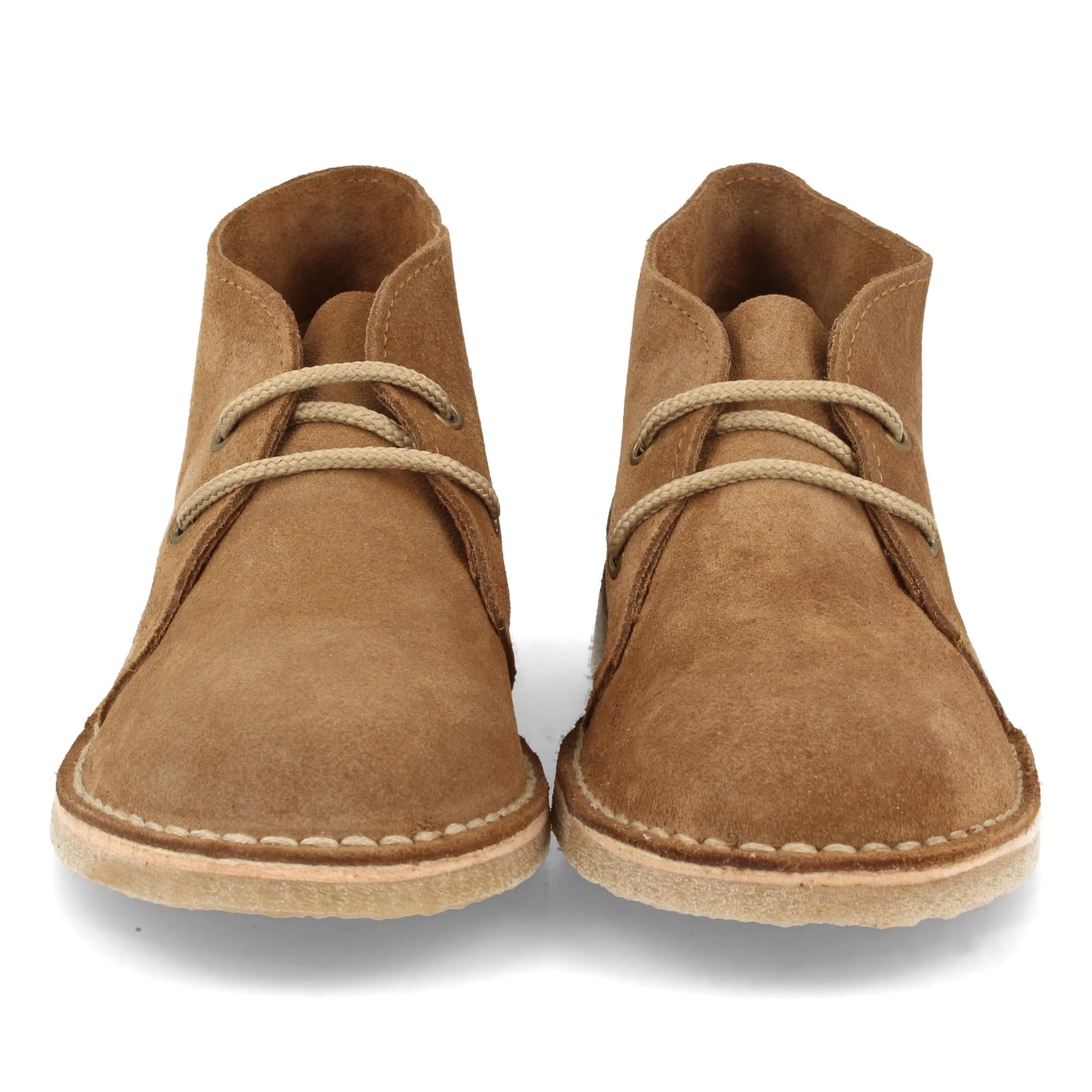 Botas Desierto Safari Piel Serraje Suela Crepe Antideslizante Cordones