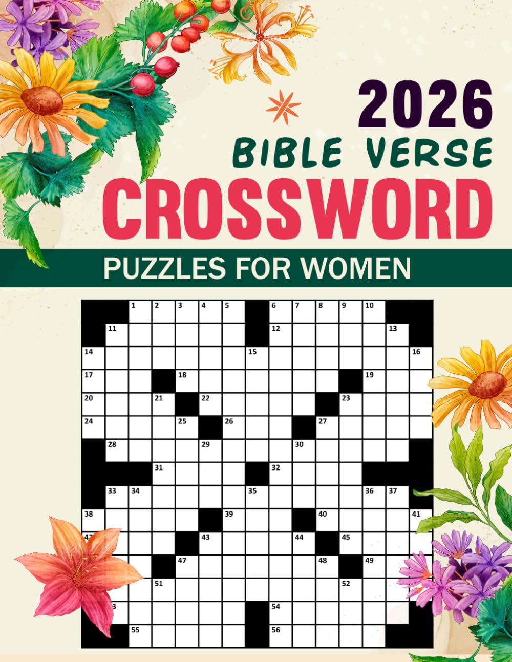 2026 Crossword Puzzles Bible Verse For Women: Encouraging Christian puzzles designed for focus and devotion