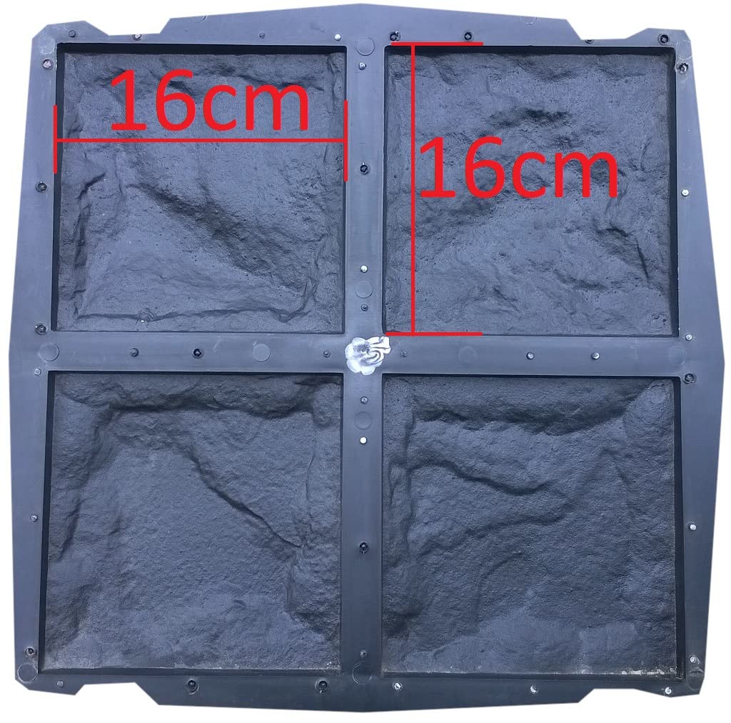 8 Stück Gießform Pflasterform Schablone für Beton, Fassadenstein, Bodenbelag Platten, schalungsformen, einstellen Wanddekoration, wiederverwendbar, Gießen, DIY