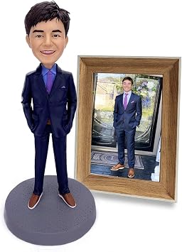 Custom Your Own Bobbleheads Figures 7",Free Modify If Unsatisfied - Personalized Figurine Doll By Famous TikTok Sculptor Bobble Head, 1
