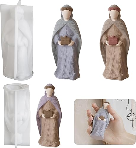 Miniatura 1 de Molde de botella de flores, molde de vela de flores, molde de resina de cilindro de flores, molde de arcilla, molde de fundición de resina para