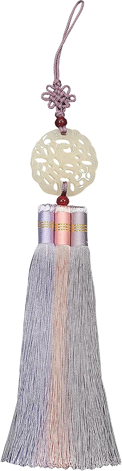 Hanbok Accessory NORIGAE Korea Traditional Ornament Pendant Woman Girl 35 cm Violet Coral 1