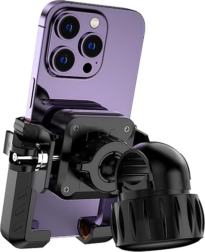 Miniatura 2 de Soporte para teléfono de motocicleta, compatible con cámara Soporte para teléfono de bicicleta, rotación de 360, soporte para teléfono de bicicleta,