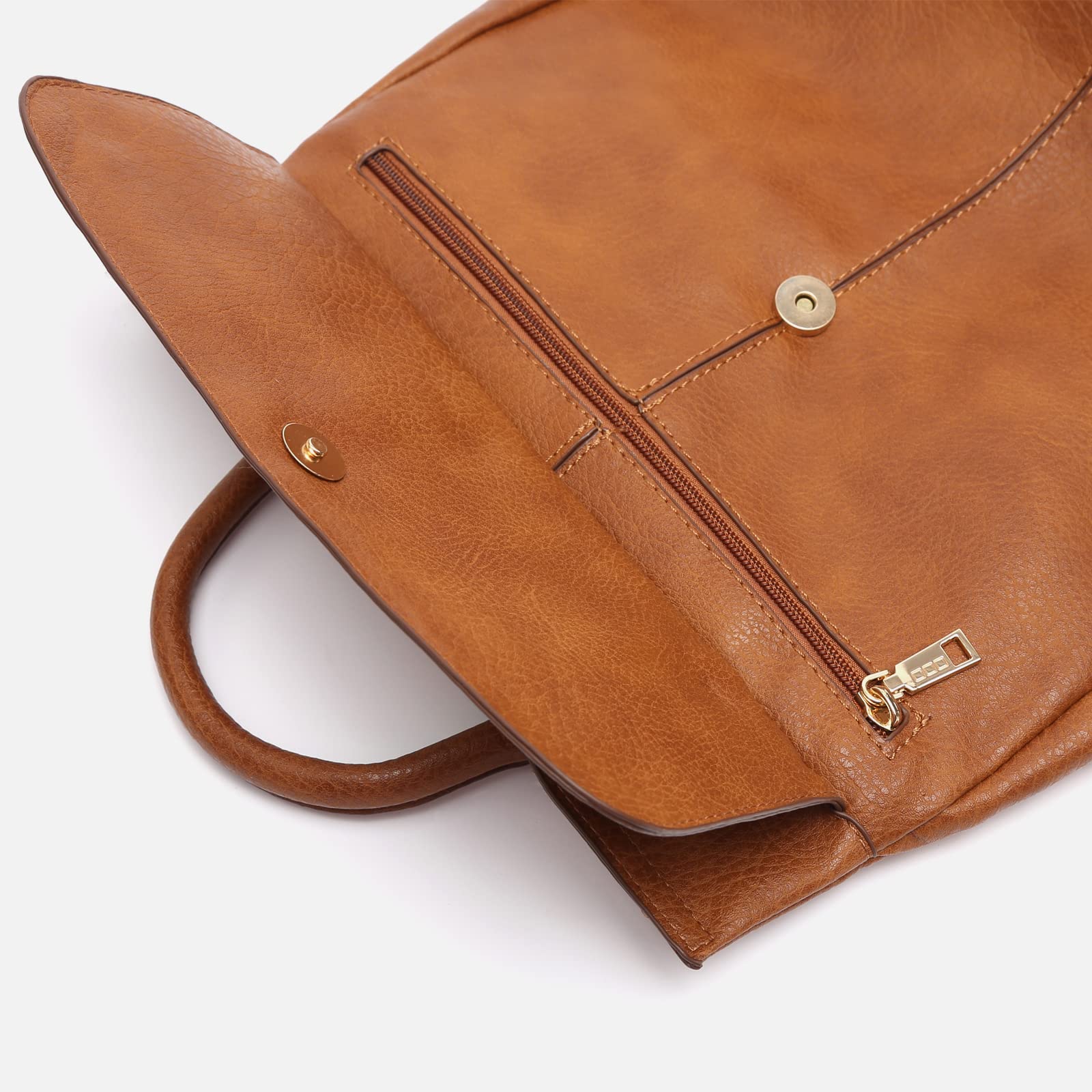 MISAKO Damier mochila antirrobo Mujer - Damier Camel 38 X 29 X 12 cm