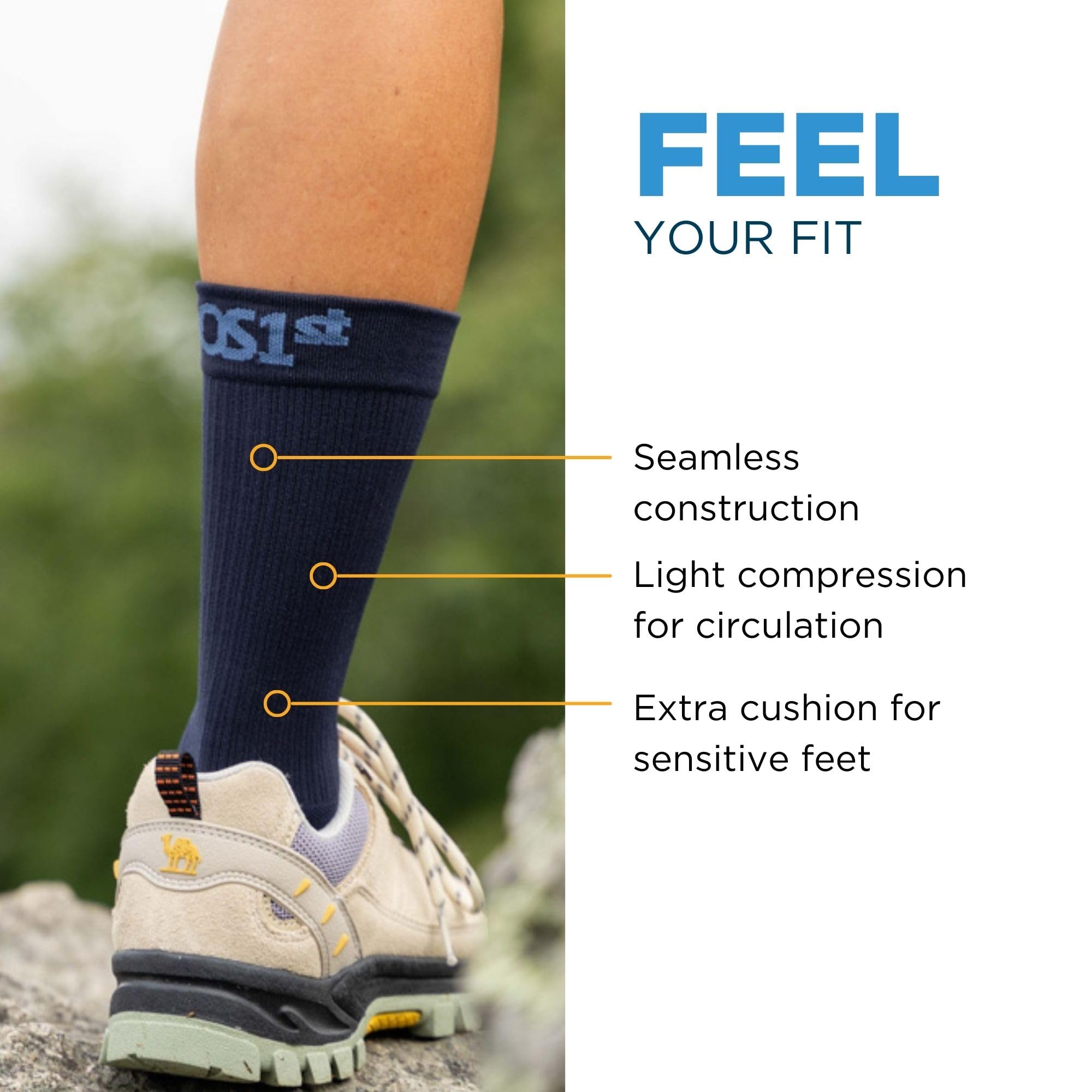 OrthoSleeve Wc4 Crew WC4 Wellness Care - Calcetines para el cuidado del bienestar Unisex adulto (Pack de 1)