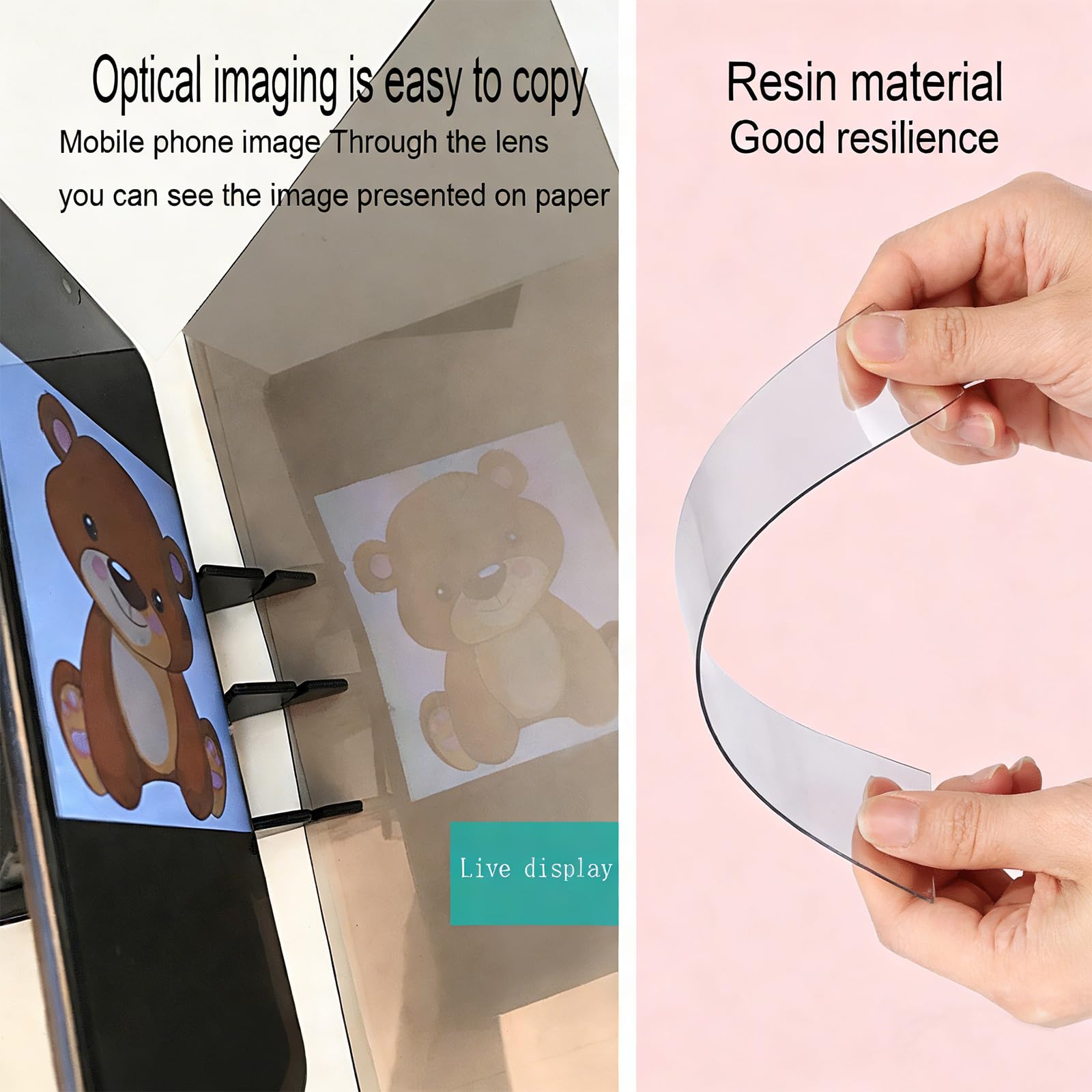1 Set Tavolo Da Disegno Ottico, Specchio Per Disegnare, Tavolo da Disegno per Immagini Ottiche, Tavolo da disegno Copia, Tavola Da Pittura Ottica Per Bambini Principianti Artisti
