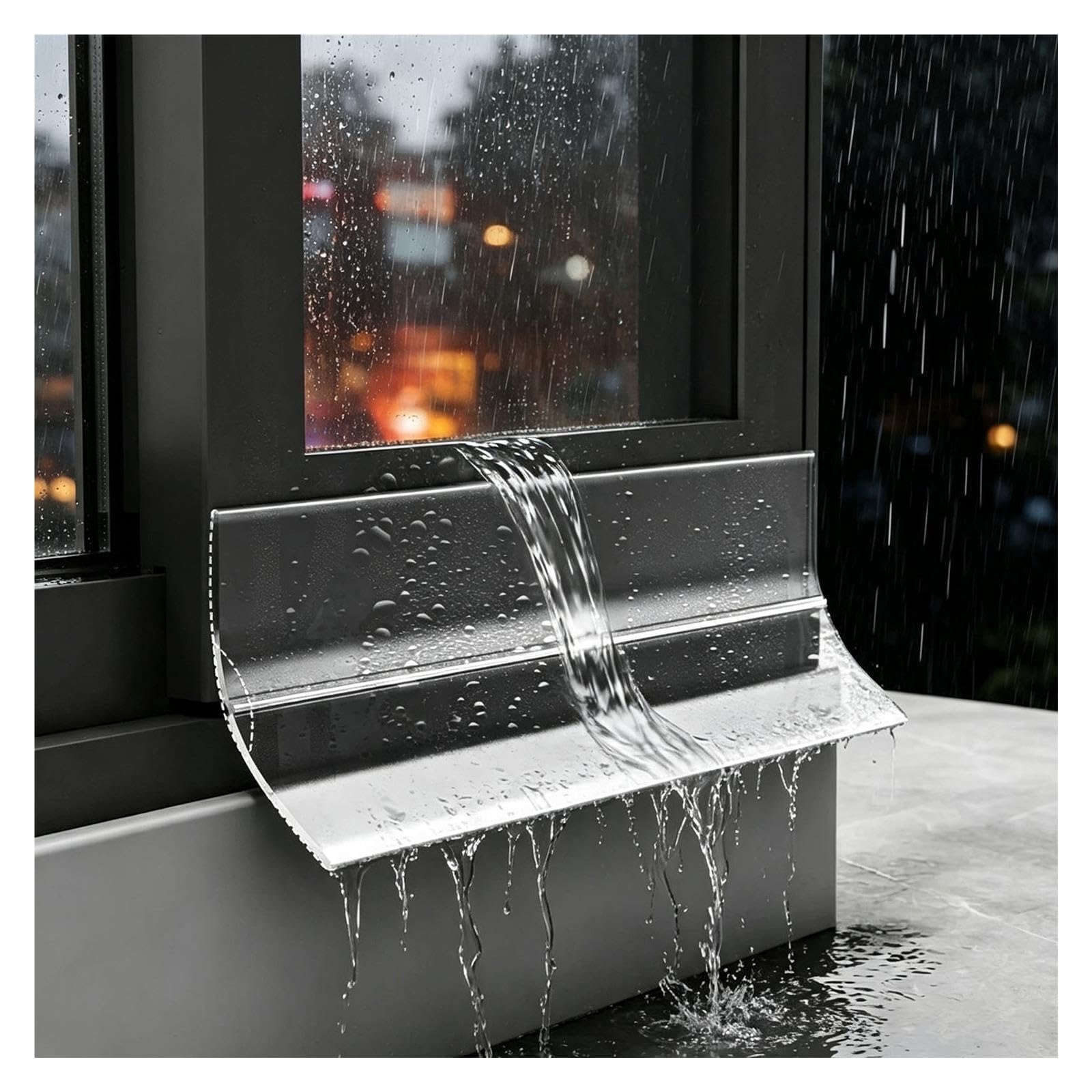 Perfil Goterón Ventana Ángulo 170° Desviador Lluvia