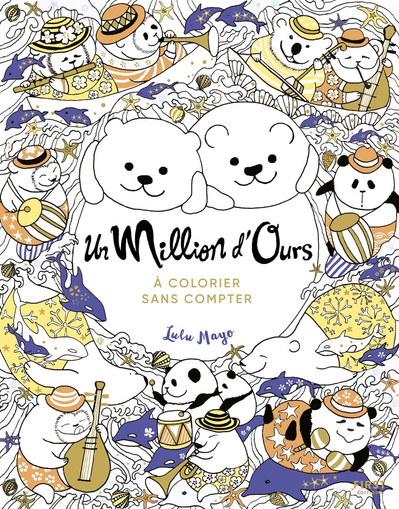 Un Million d'Ours à colorier sans compter