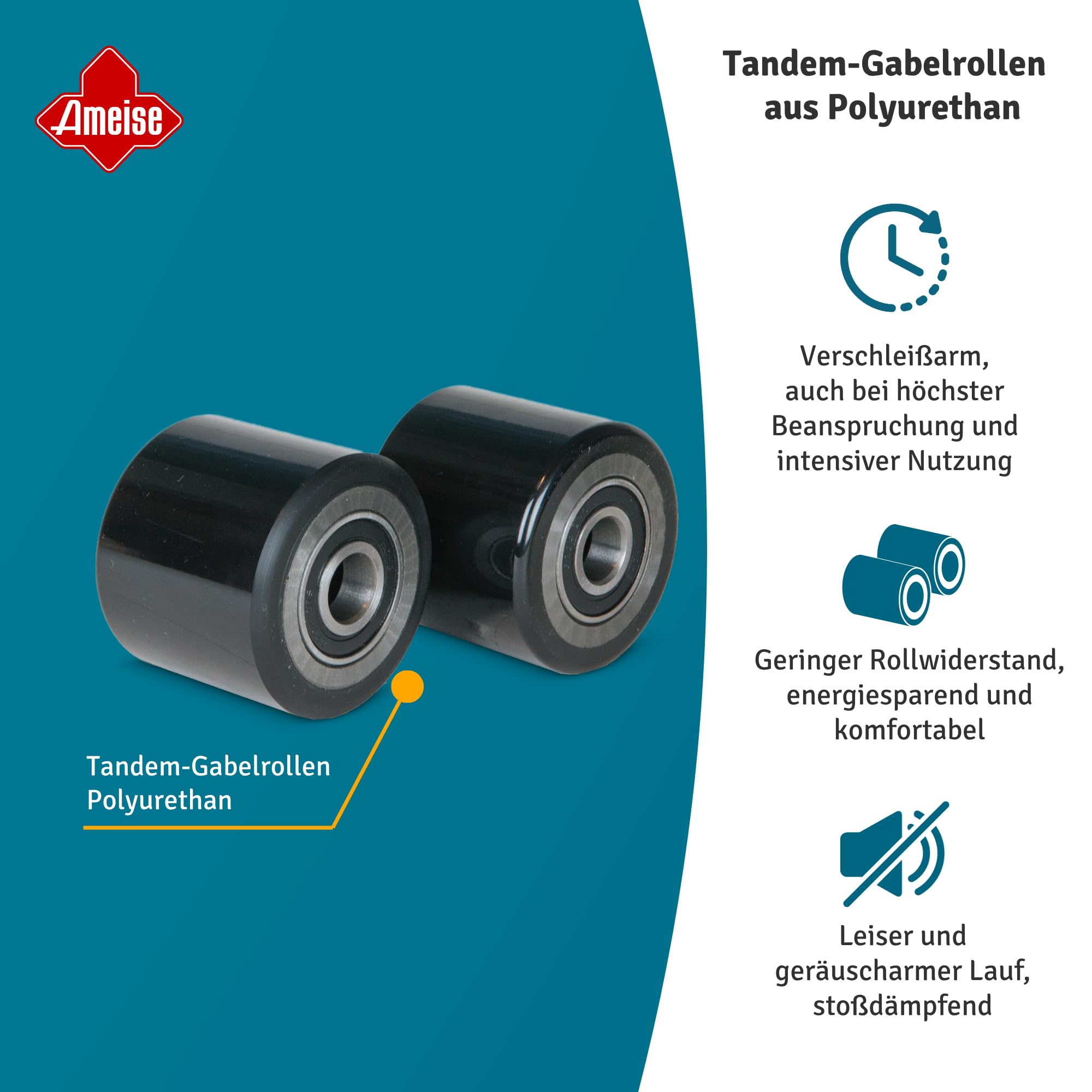 Ameise Hubwagen PTM mit Waage | Display mit 1 kg Schritten | 2.000 kg Tragkraft | 1.150 mm Gabellänge | Vollgummi Lenkrad | Polyurethan Tandem-Gabelrollen | Schnellhub bis 120 kg