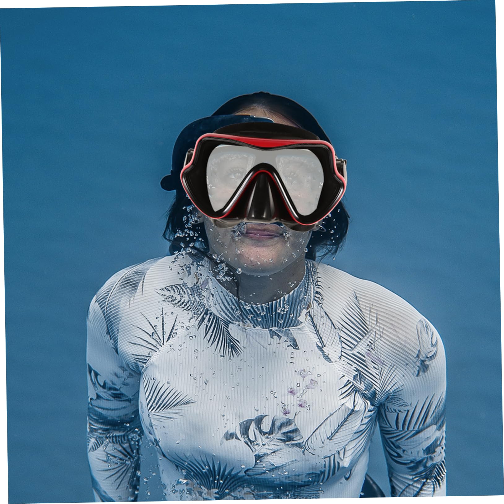 Abaodam 1Set Compact Snorkeling Gear Set for Adults Lightweight Stylish Snorkel Mask with Comfortable Fit and Watertight Seal for Travel and Beginner Divers