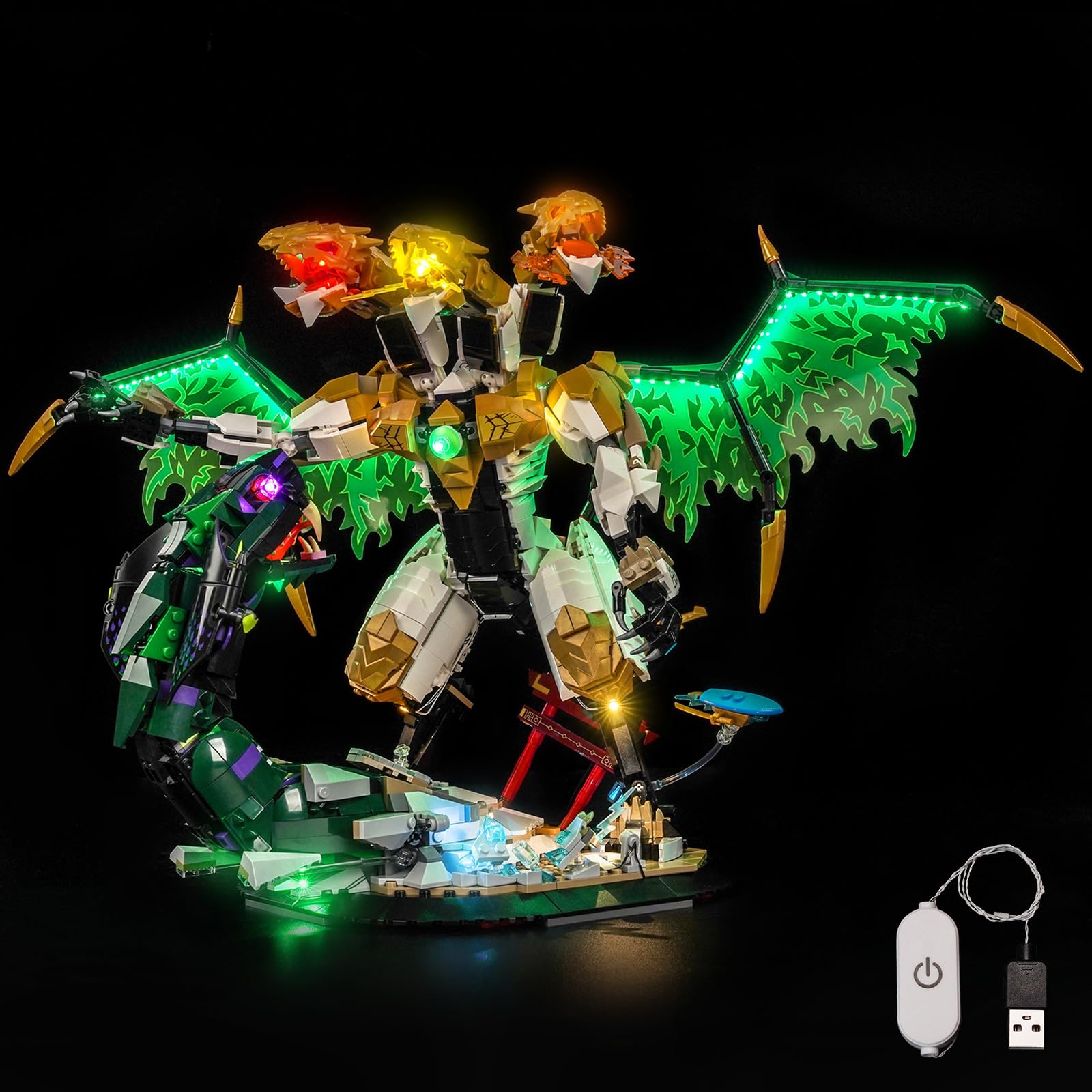 Light Kit compatible with Lego 71872 Ultra Dragon Battle