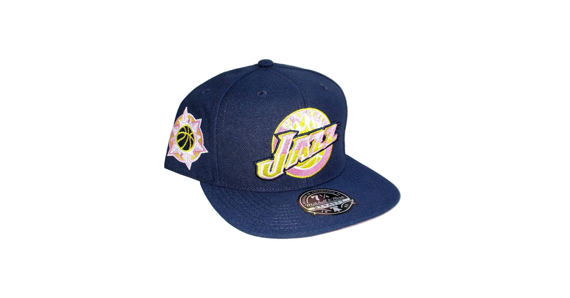 即完売！75周年記念 Utah Jazz Mitchell & Ness Mitchell & Ness Utah Jazz Hot Fire White/Purple Adjustable