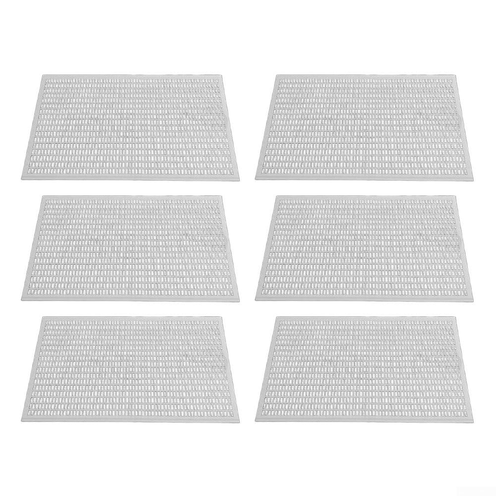 Excluidor de plástico para apicultura, herramienta de colmena cortable para separar a la reina de los trabajadores, equipo de colonia para el manejo de colonias, paquete de 6 (41 x 51 cm, blanco)