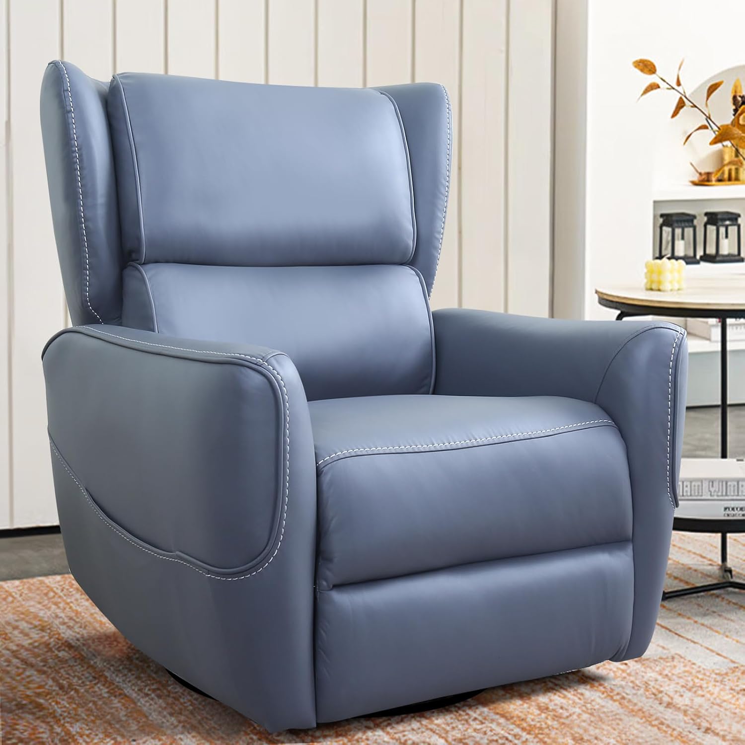 CANMOV Power Swivel Rocker Recliner Chair, Electric Wing